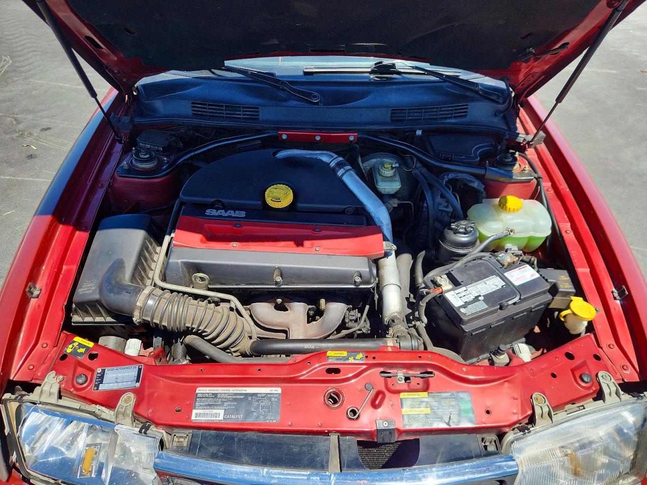 1998 Saab 900 Se Turbo Burgundy vin: YS3DF75N7W7005850