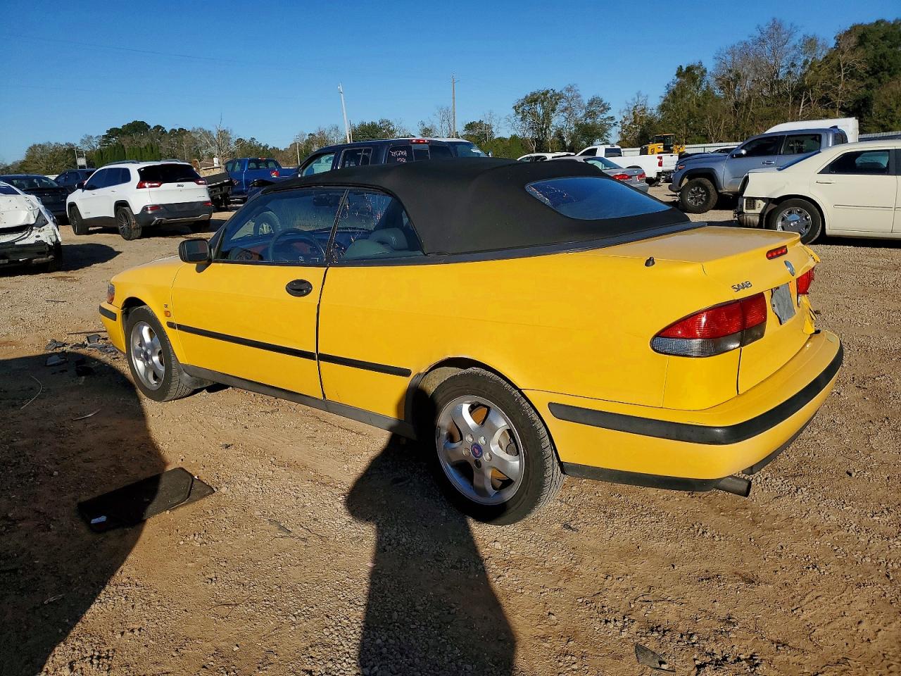 1999 Saab 9-3 Se Yellow vin: YS3DF75P4X7052529