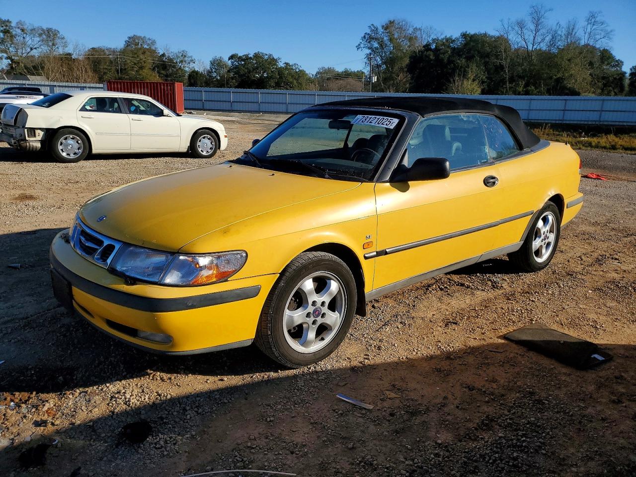 1999 Saab 9-3 Se Yellow vin: YS3DF75P4X7052529