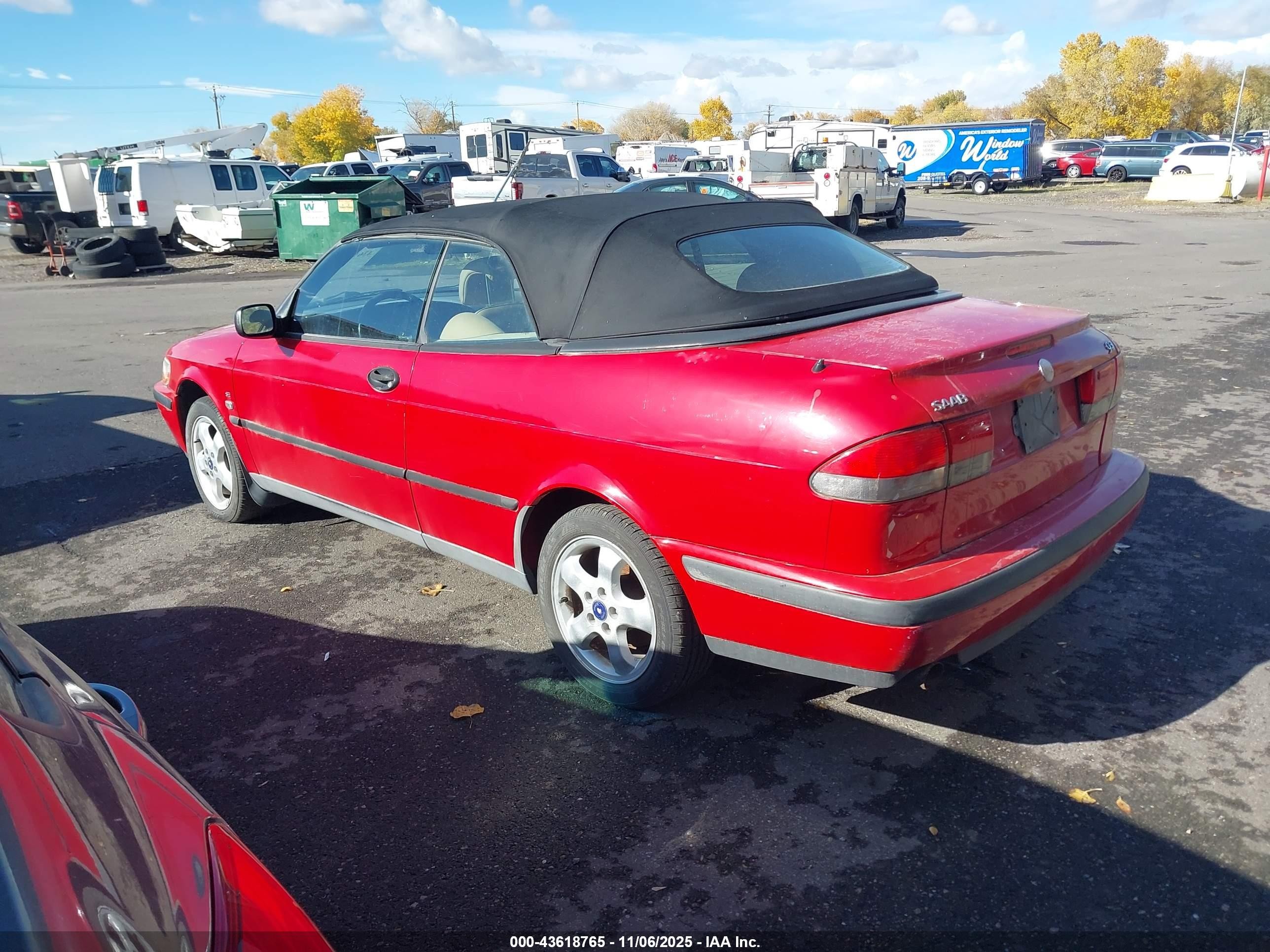 1999 Saab 9-3 Se Red vin: YS3DF75P5X7024934