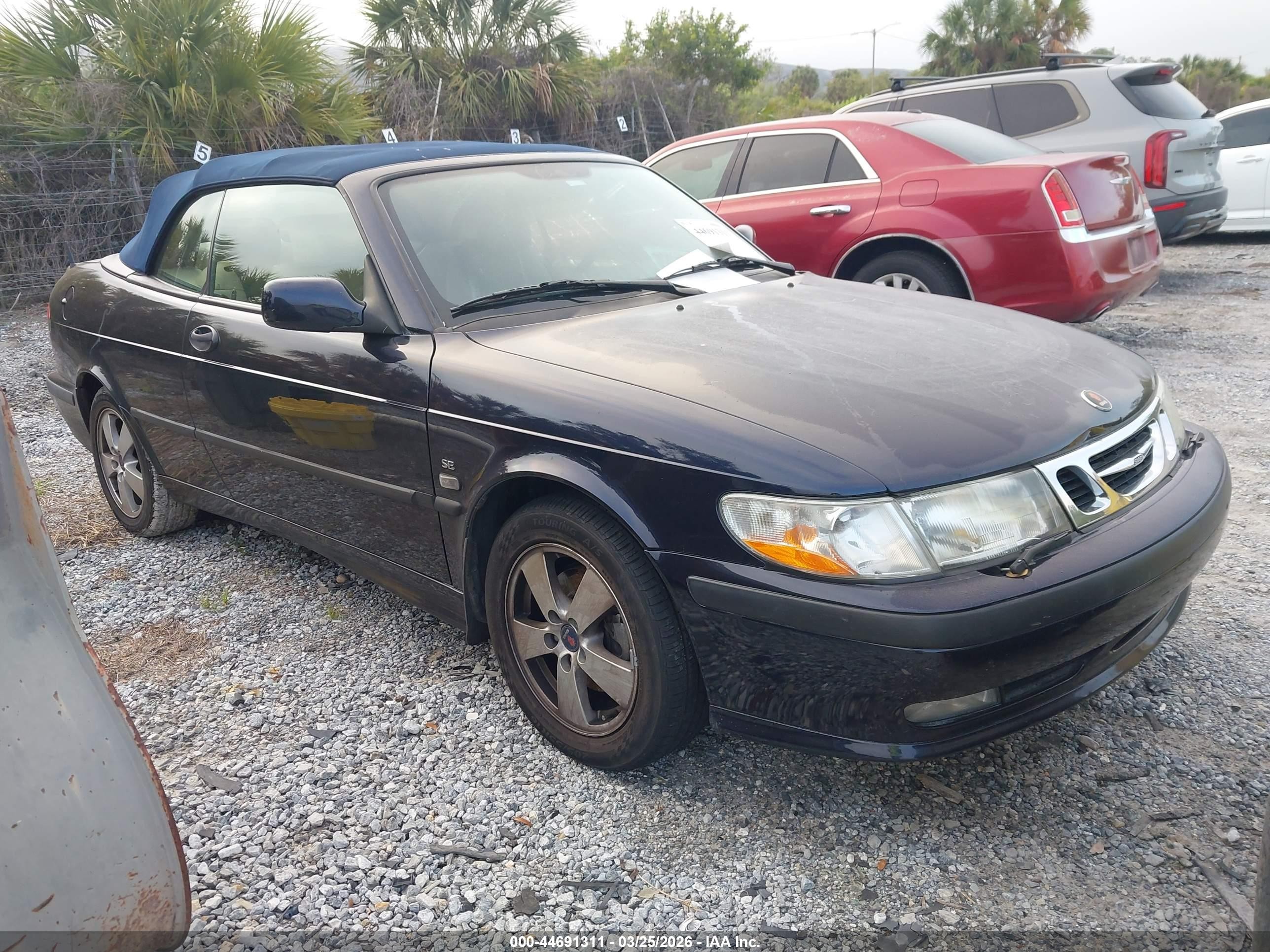 2003 Saab 9-3 Se Blue vin: YS3DF78K037002494