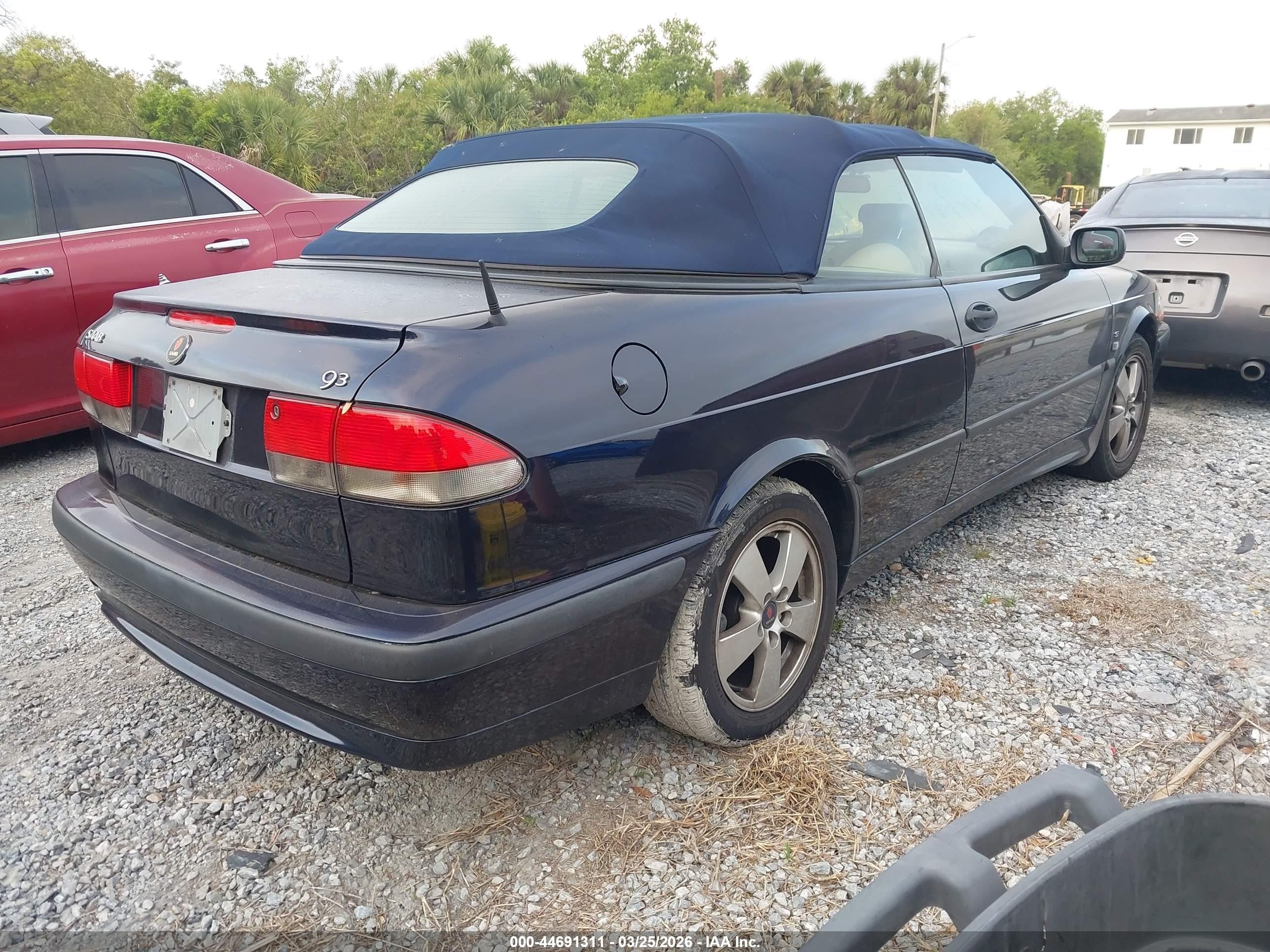 2003 Saab 9-3 Se Blue vin: YS3DF78K037002494