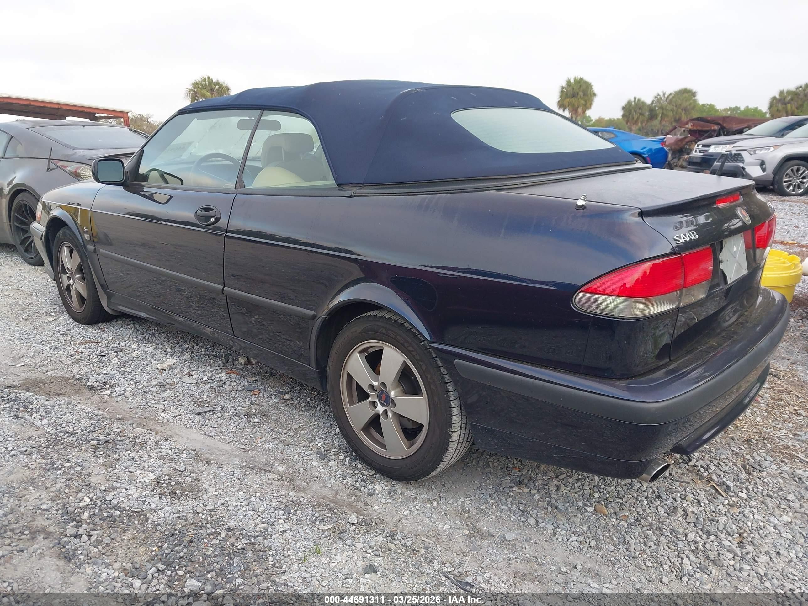2003 Saab 9-3 Se Blue vin: YS3DF78K037002494