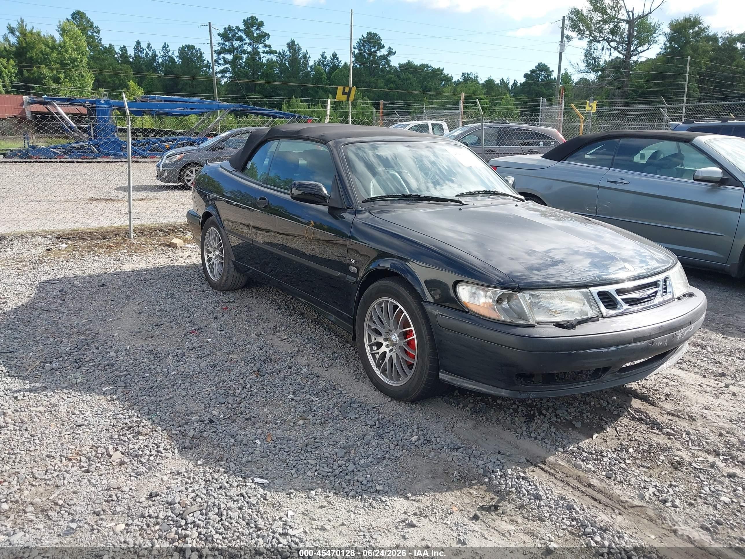 2003 Saab 9-3 Se Black vin: YS3DF78K037009476