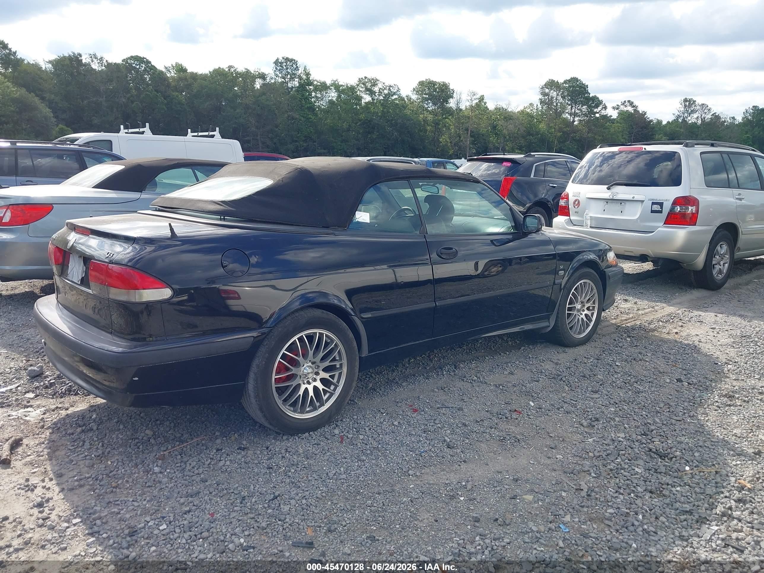 2003 Saab 9-3 Se Black vin: YS3DF78K037009476
