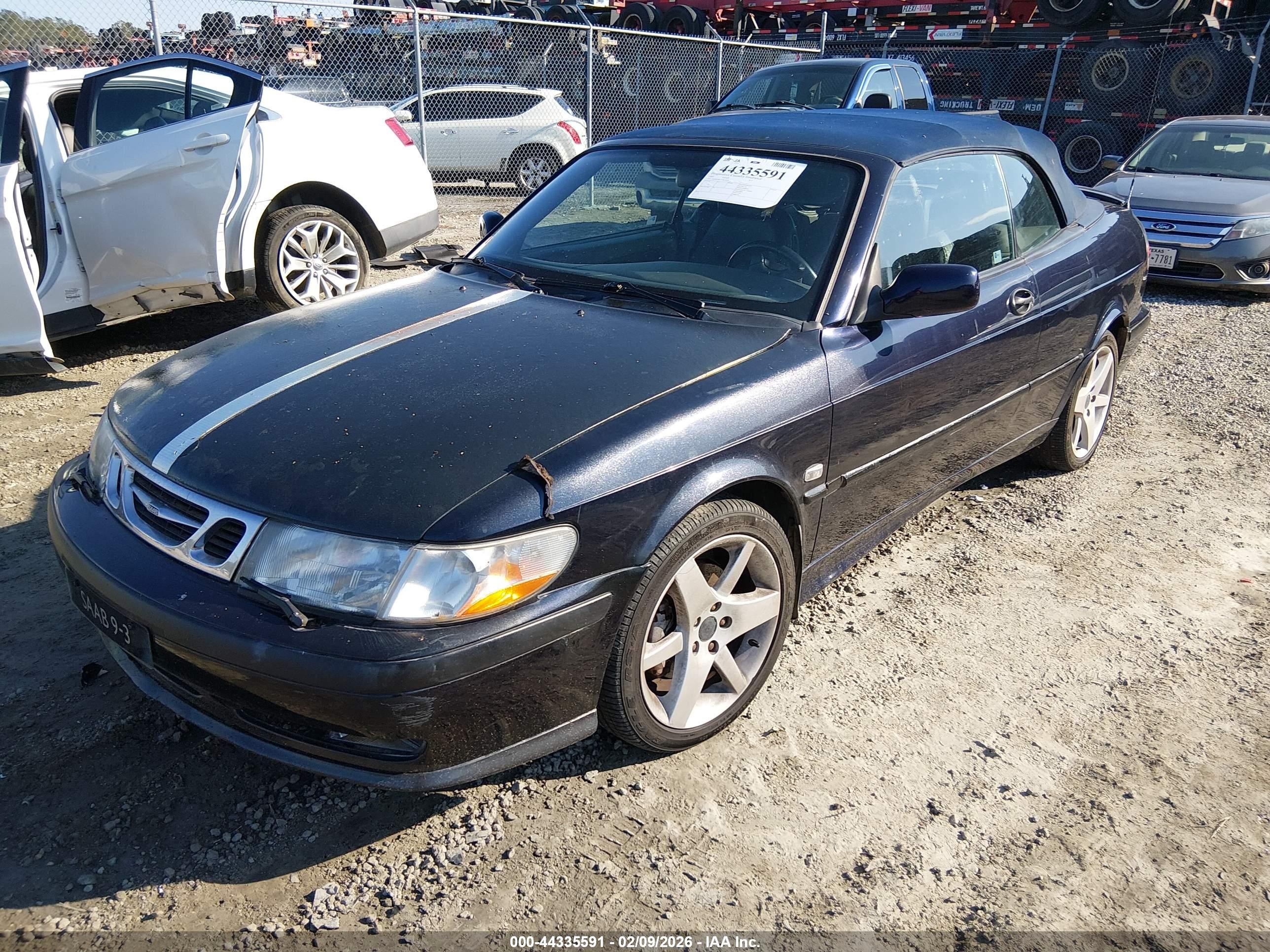 2002 Saab 9-3 Se Dark Blue vin: YS3DF78K127012479