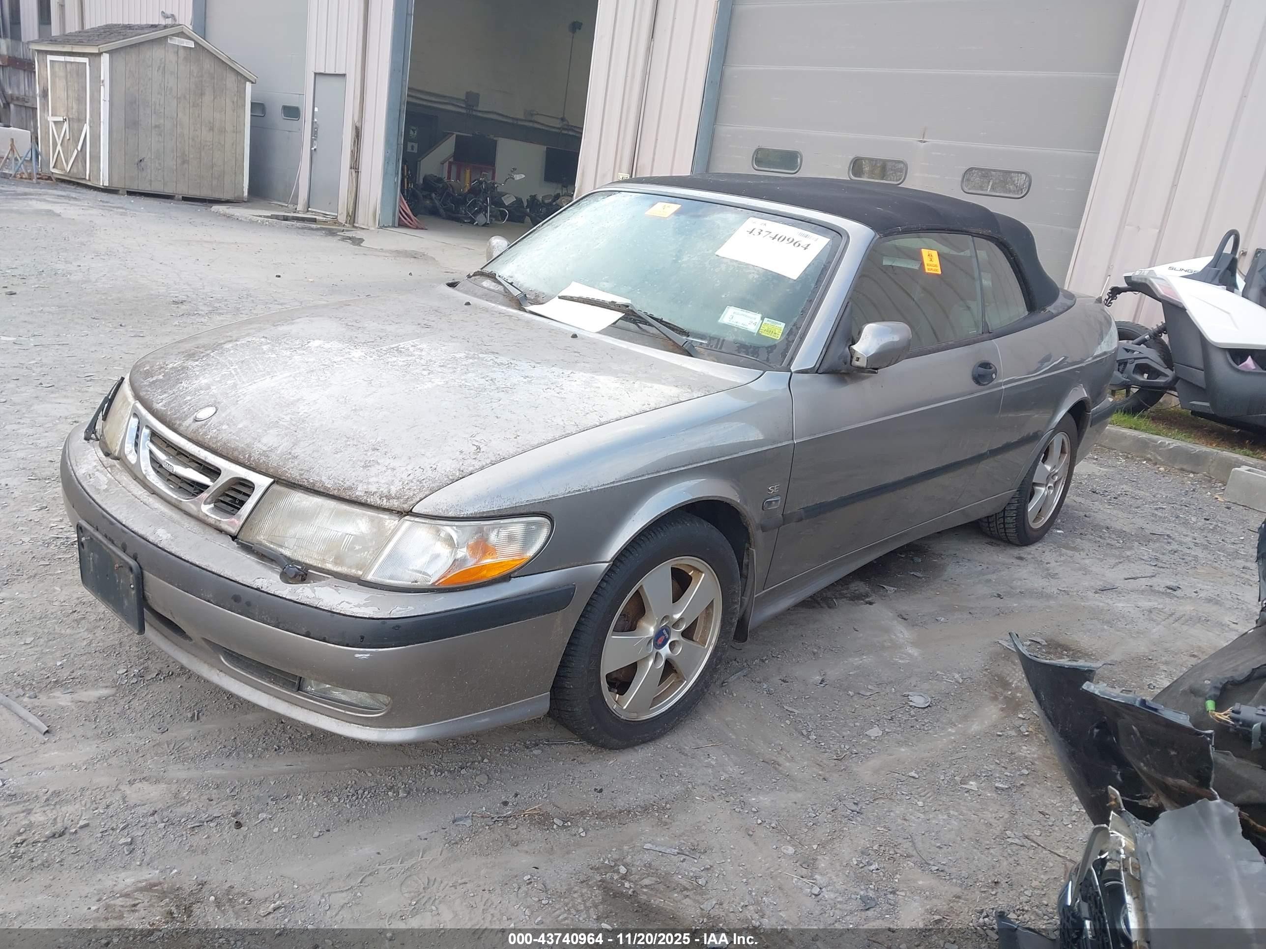 2003 Saab 9-3 Se Gray vin: YS3DF78K537007075