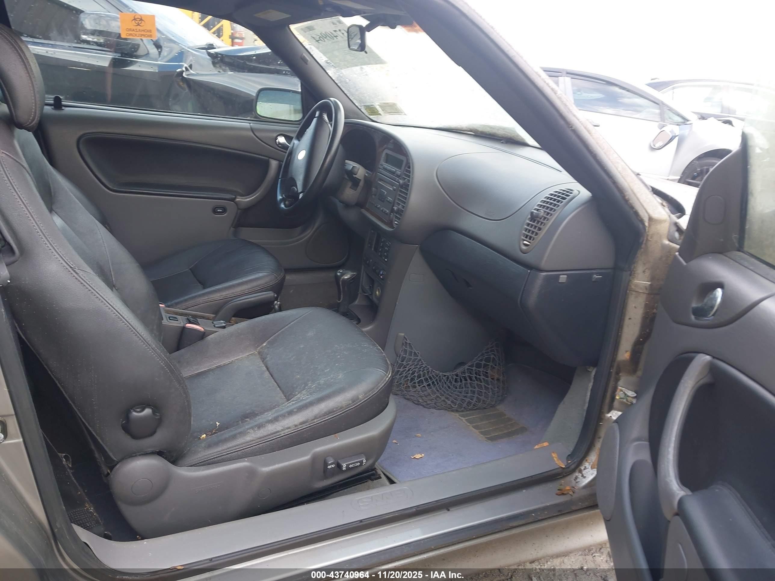 2003 Saab 9-3 Se Gray vin: YS3DF78K537007075