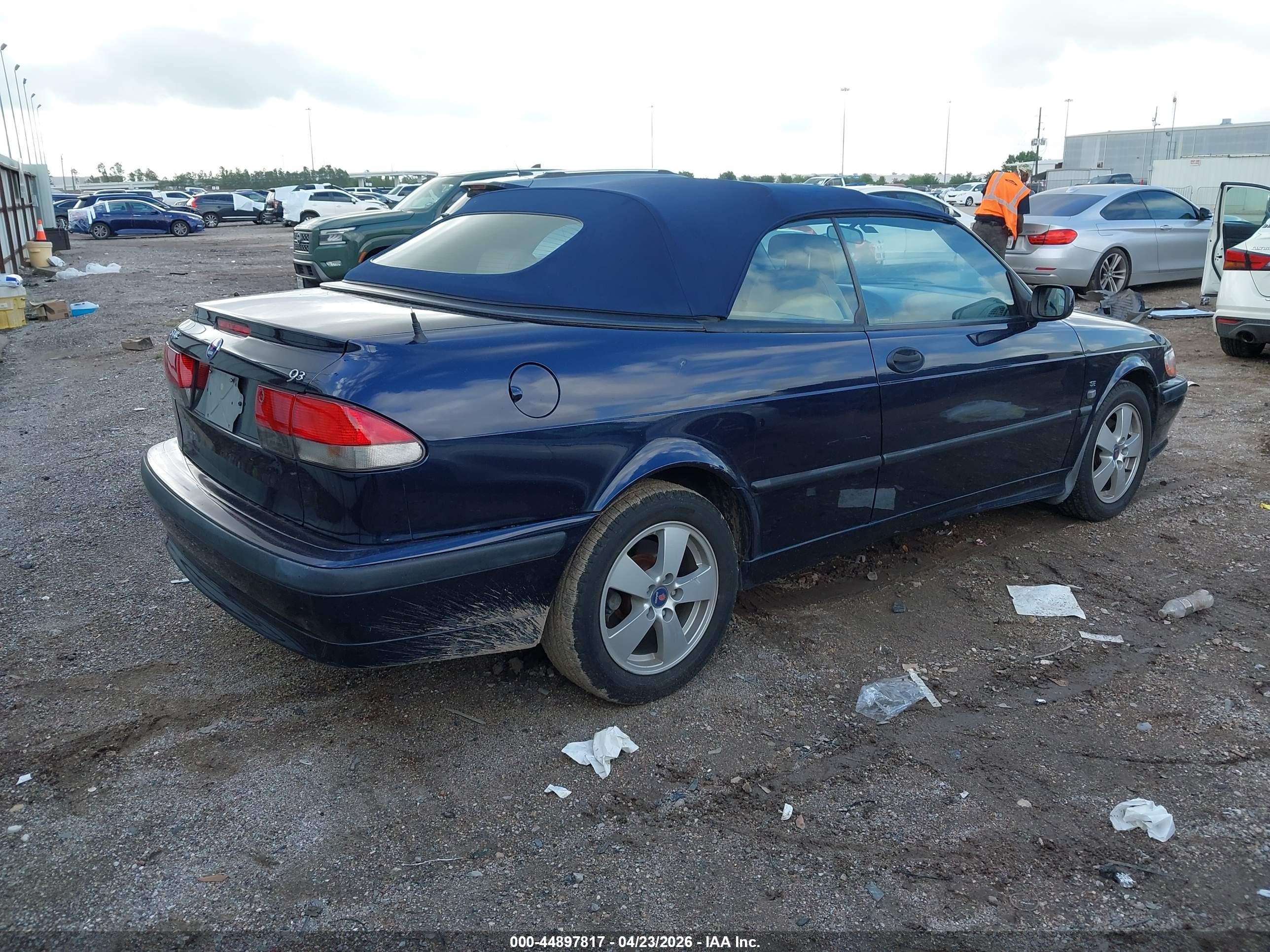 2002 Saab 9-3 Se Blue vin: YS3DF78K627016348
