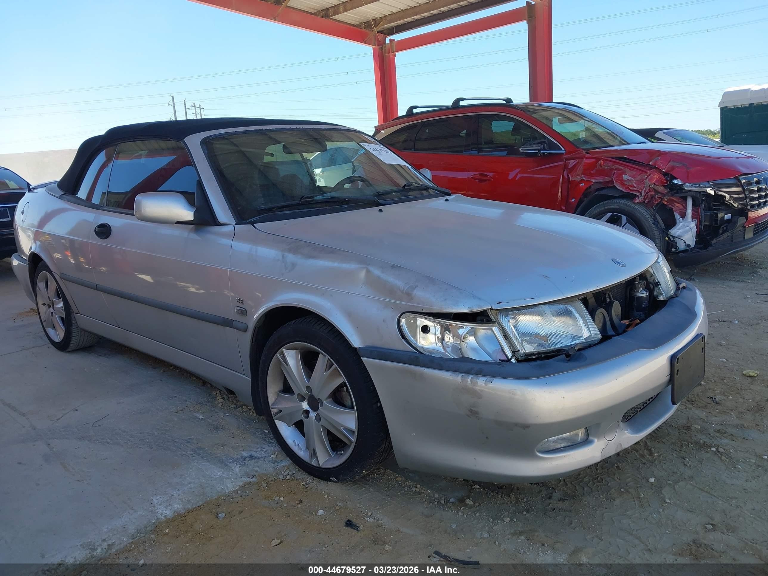 2003 Saab 9-3 Se Silver vin: YS3DF78K837000427
