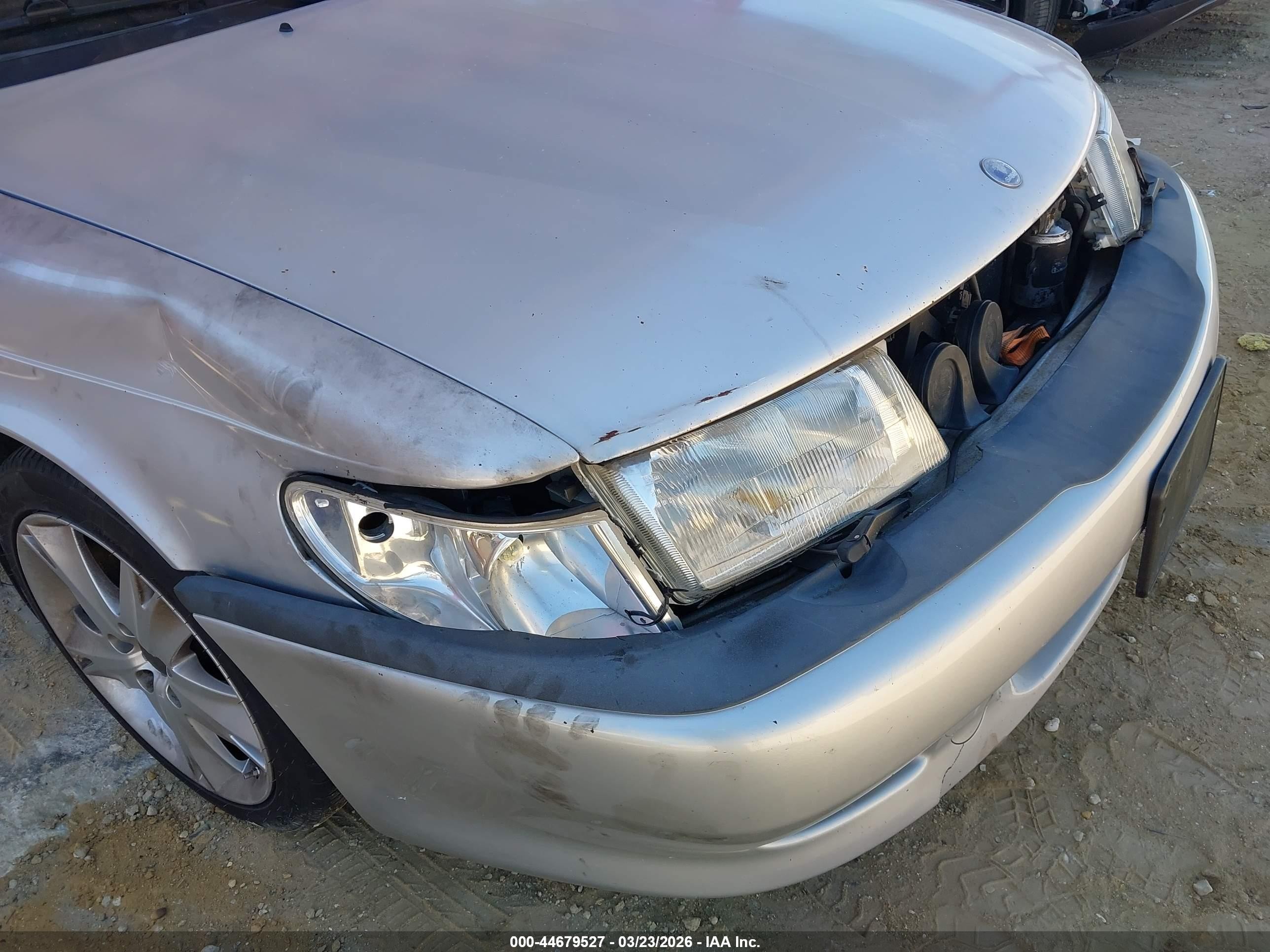 2003 Saab 9-3 Se Silver vin: YS3DF78K837000427