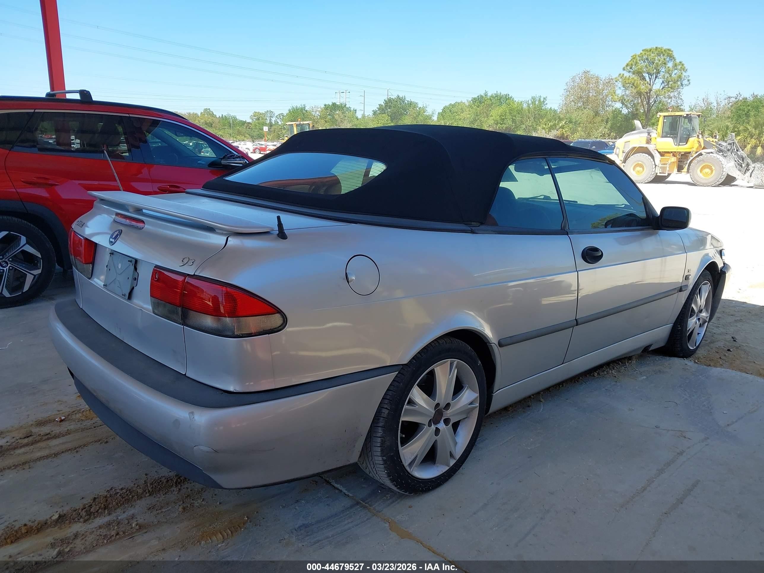 2003 Saab 9-3 Se Silver vin: YS3DF78K837000427