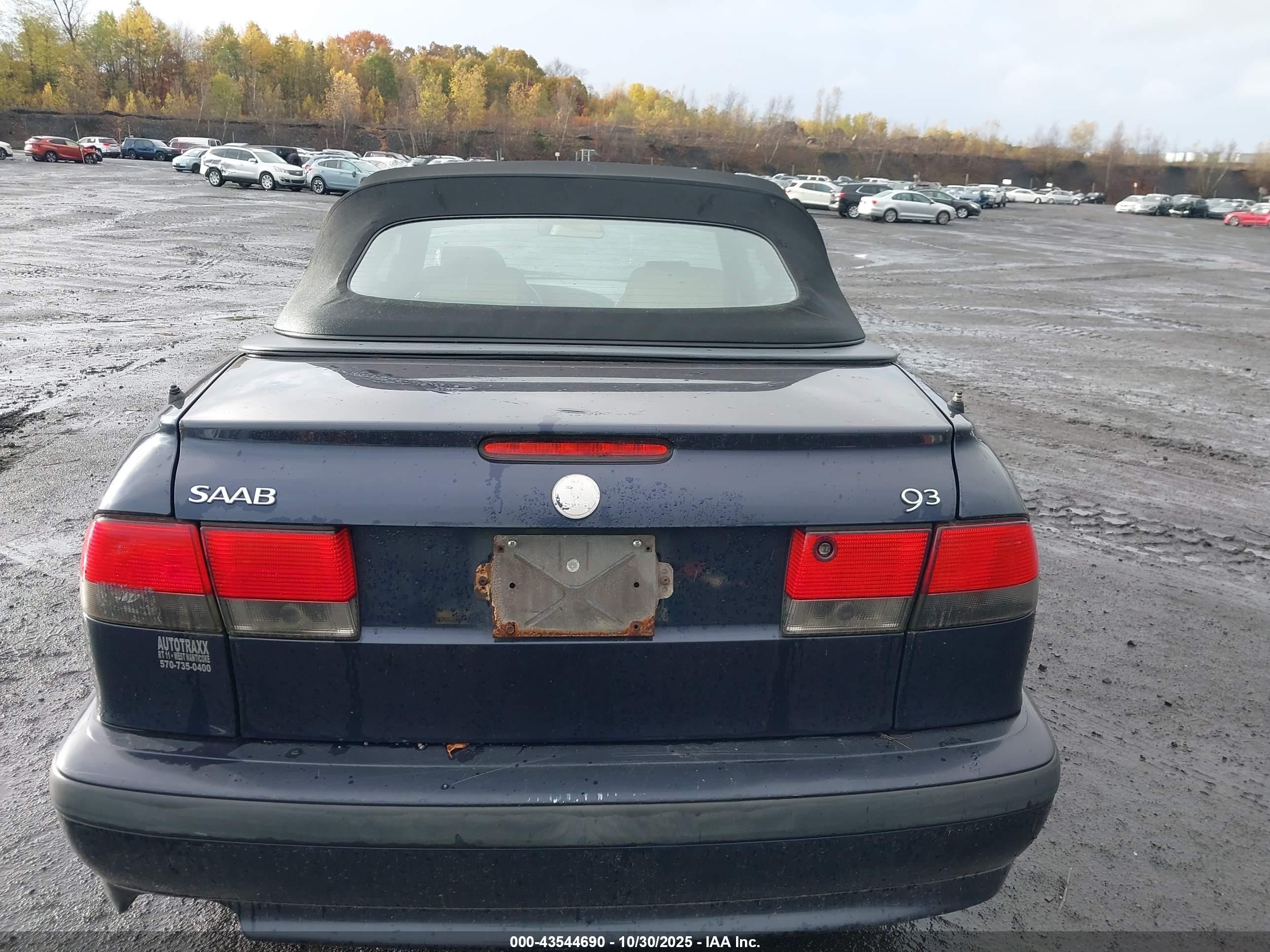 2003 Saab 9-3 Se Blue vin: YS3DF78KX37000610