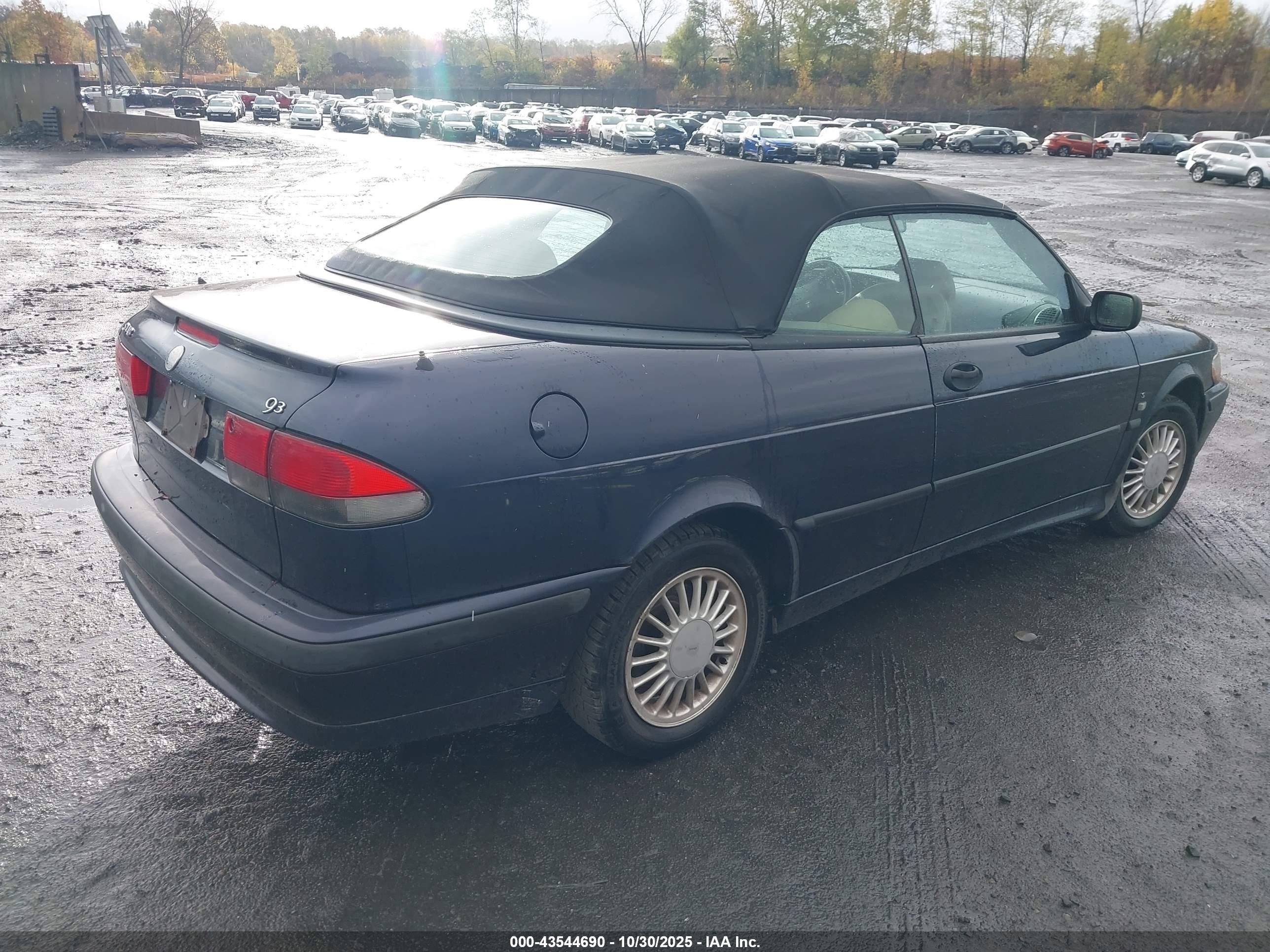 2003 Saab 9-3 Se Blue vin: YS3DF78KX37000610