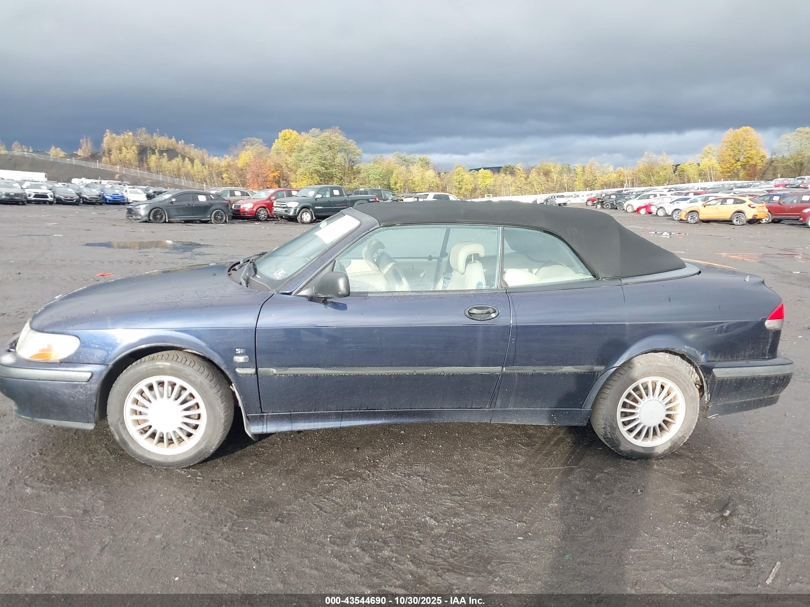 2003 Saab 9-3 Se Blue vin: YS3DF78KX37000610