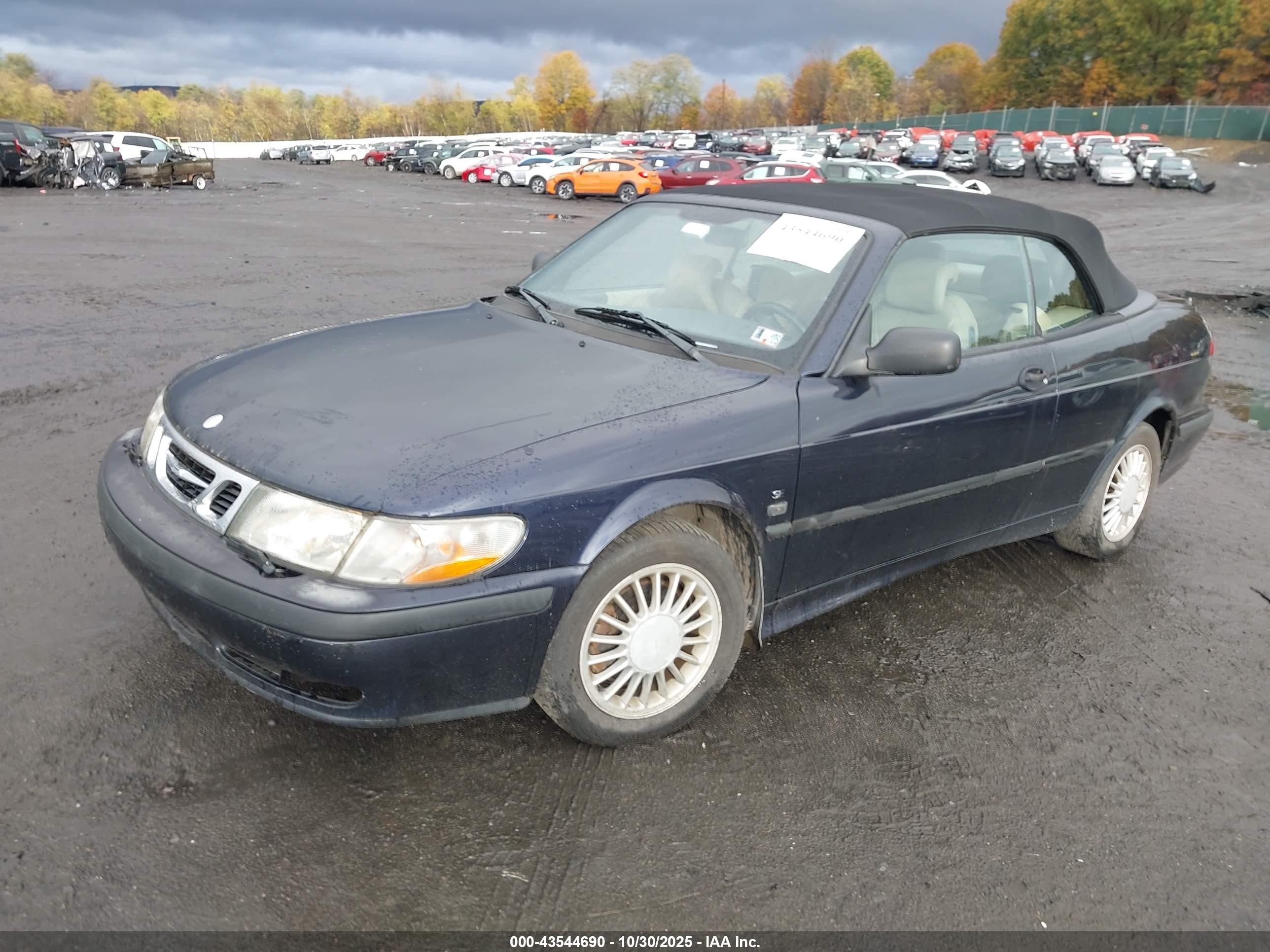 2003 Saab 9-3 Se Blue vin: YS3DF78KX37000610