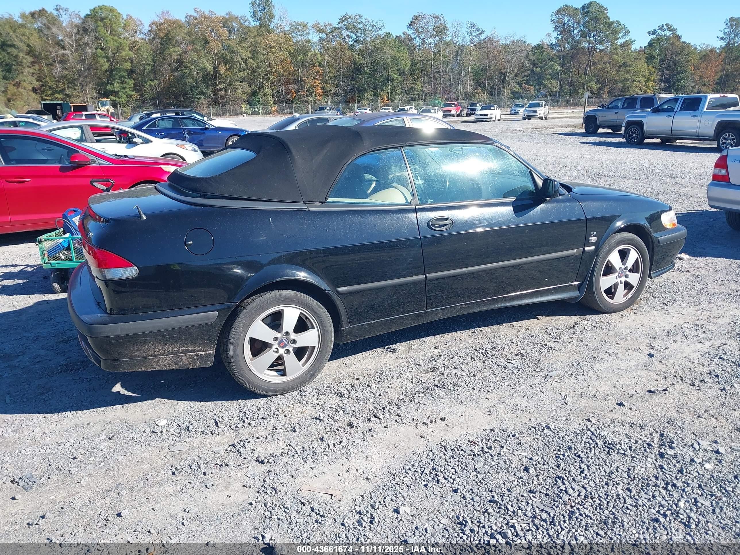 2003 Saab 9-3 Se Black vin: YS3DF78KX37009565