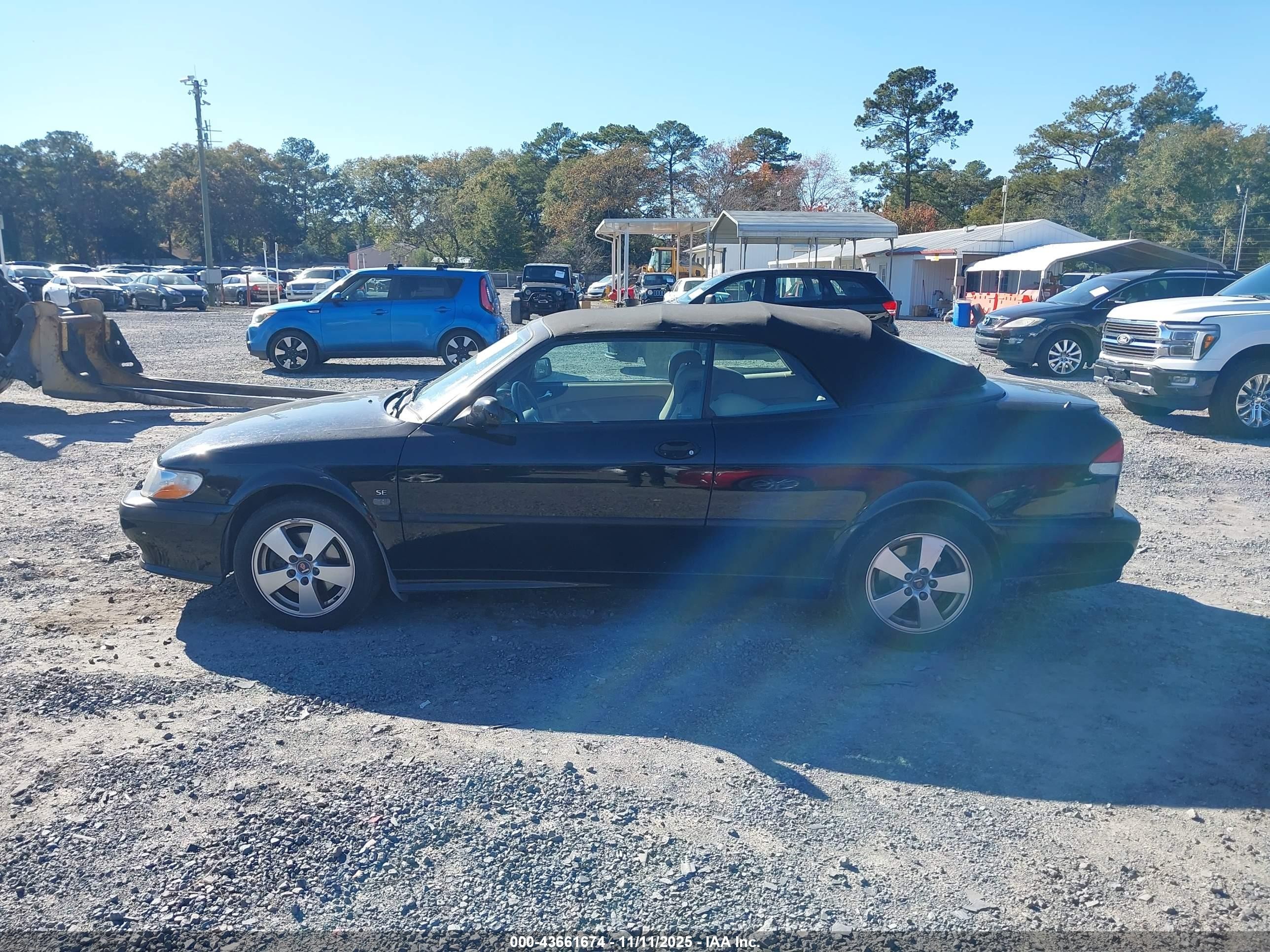 2003 Saab 9-3 Se Black vin: YS3DF78KX37009565