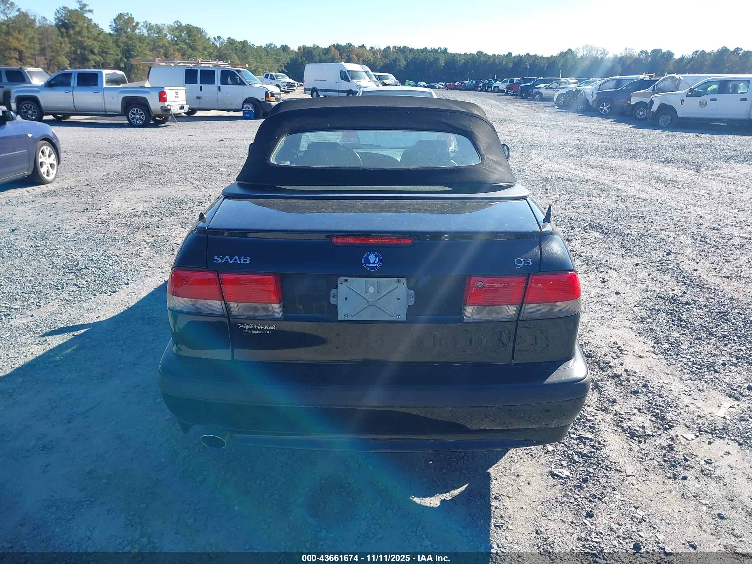 2003 Saab 9-3 Se Black vin: YS3DF78KX37009565