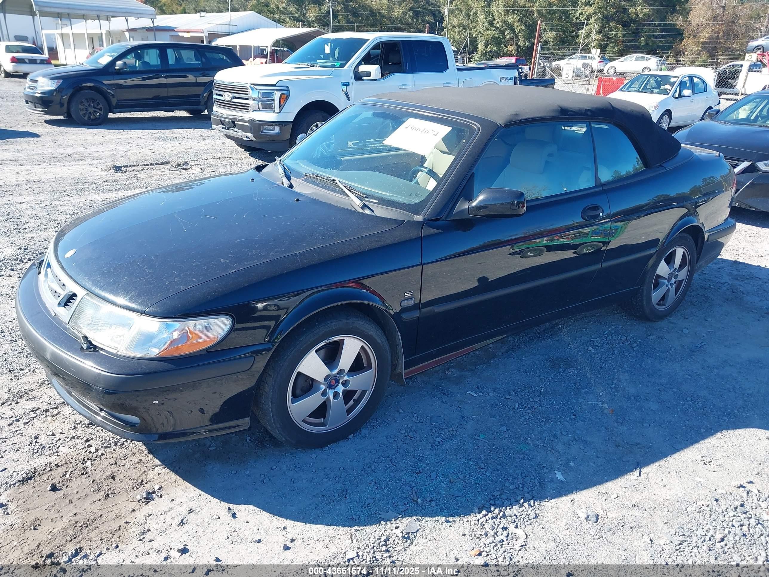 2003 Saab 9-3 Se Black vin: YS3DF78KX37009565
