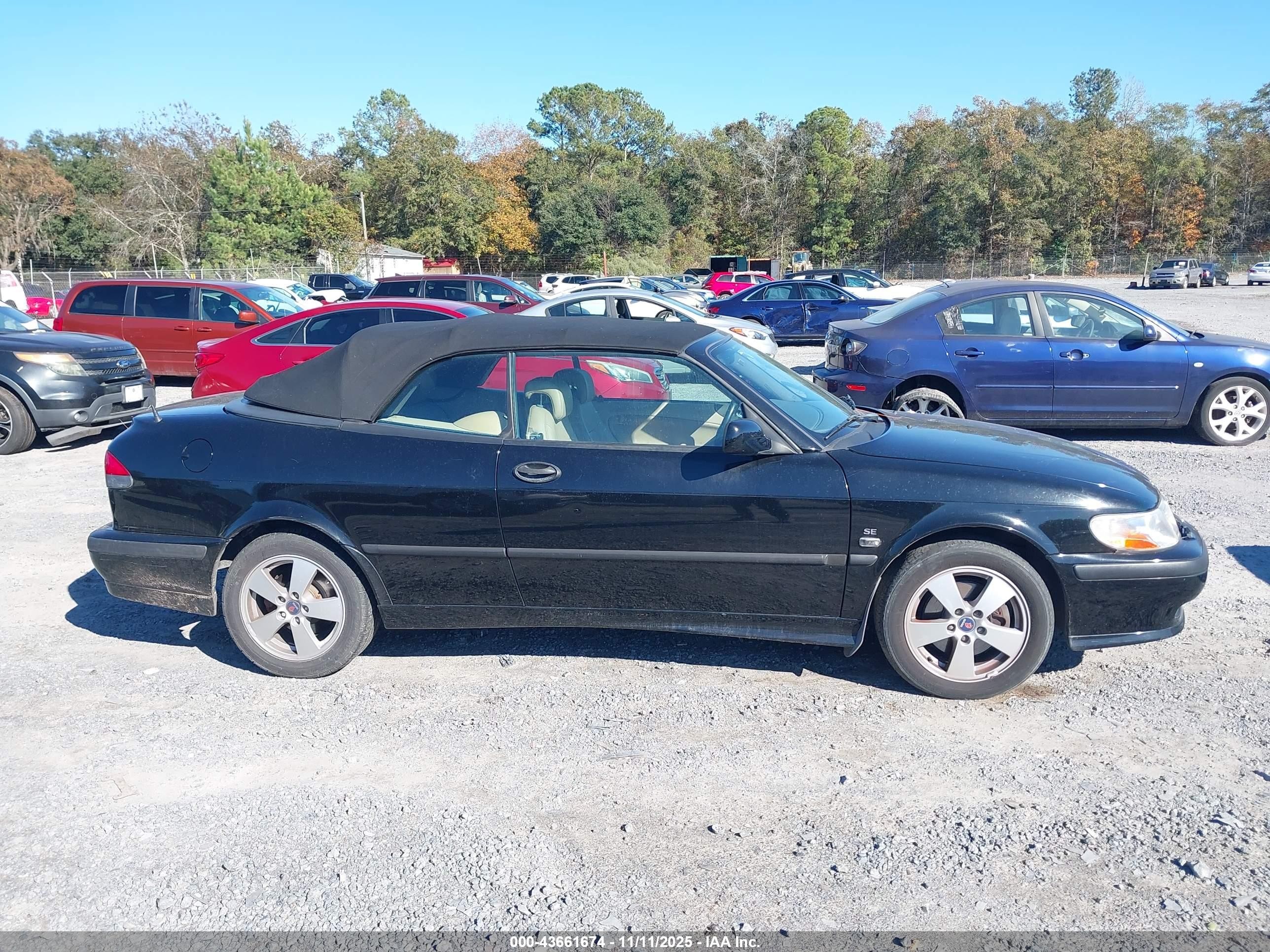 2003 Saab 9-3 Se Black vin: YS3DF78KX37009565