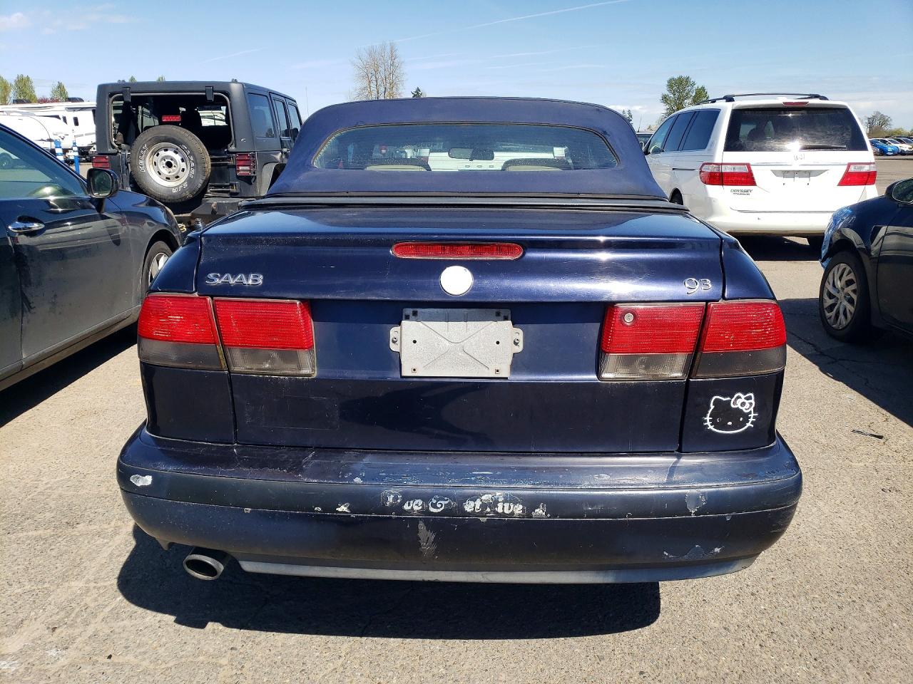 1999 Saab 9-3 Se Blue vin: YS3DF78N8X7023349