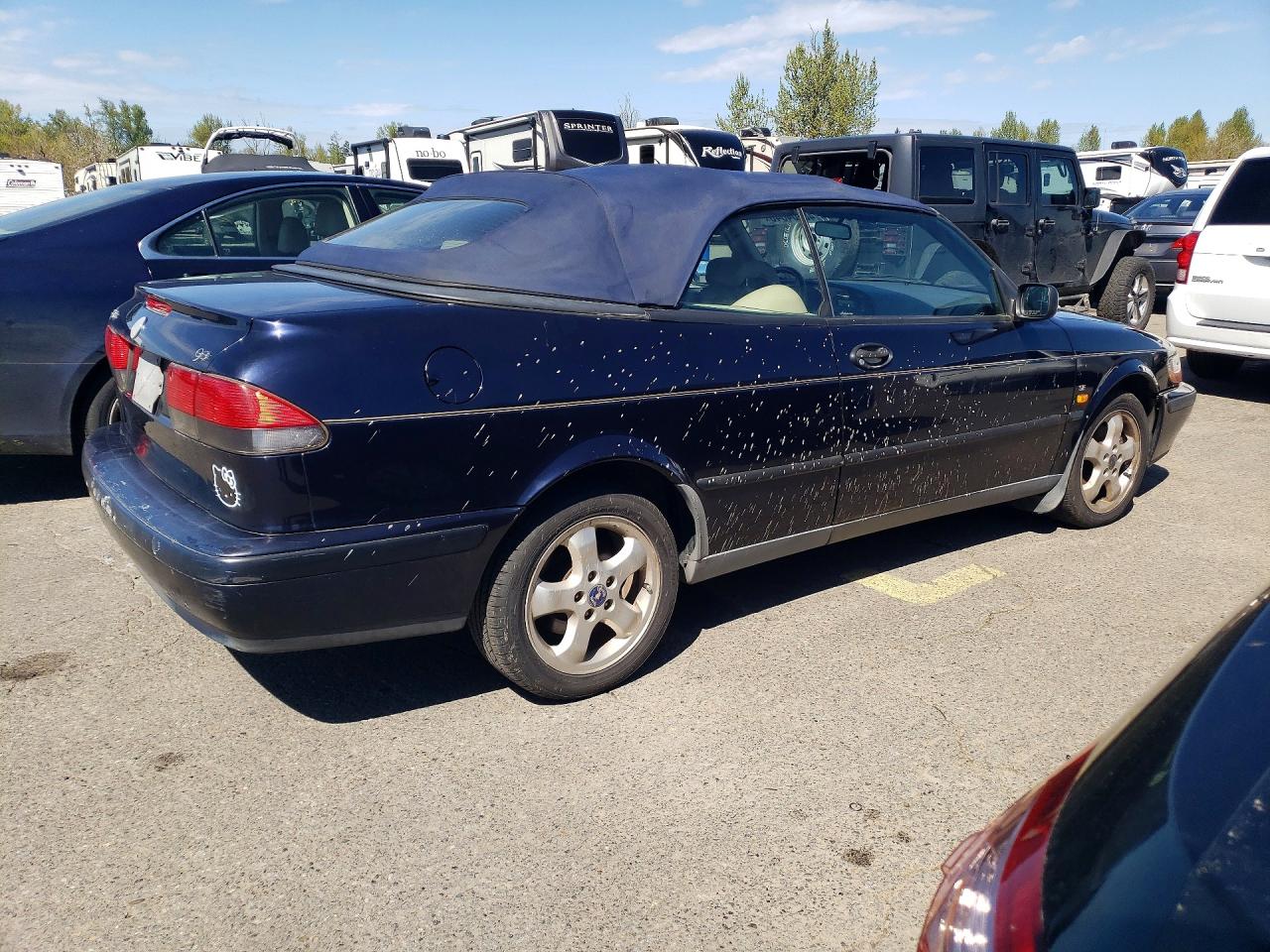 1999 Saab 9-3 Se Blue vin: YS3DF78N8X7023349