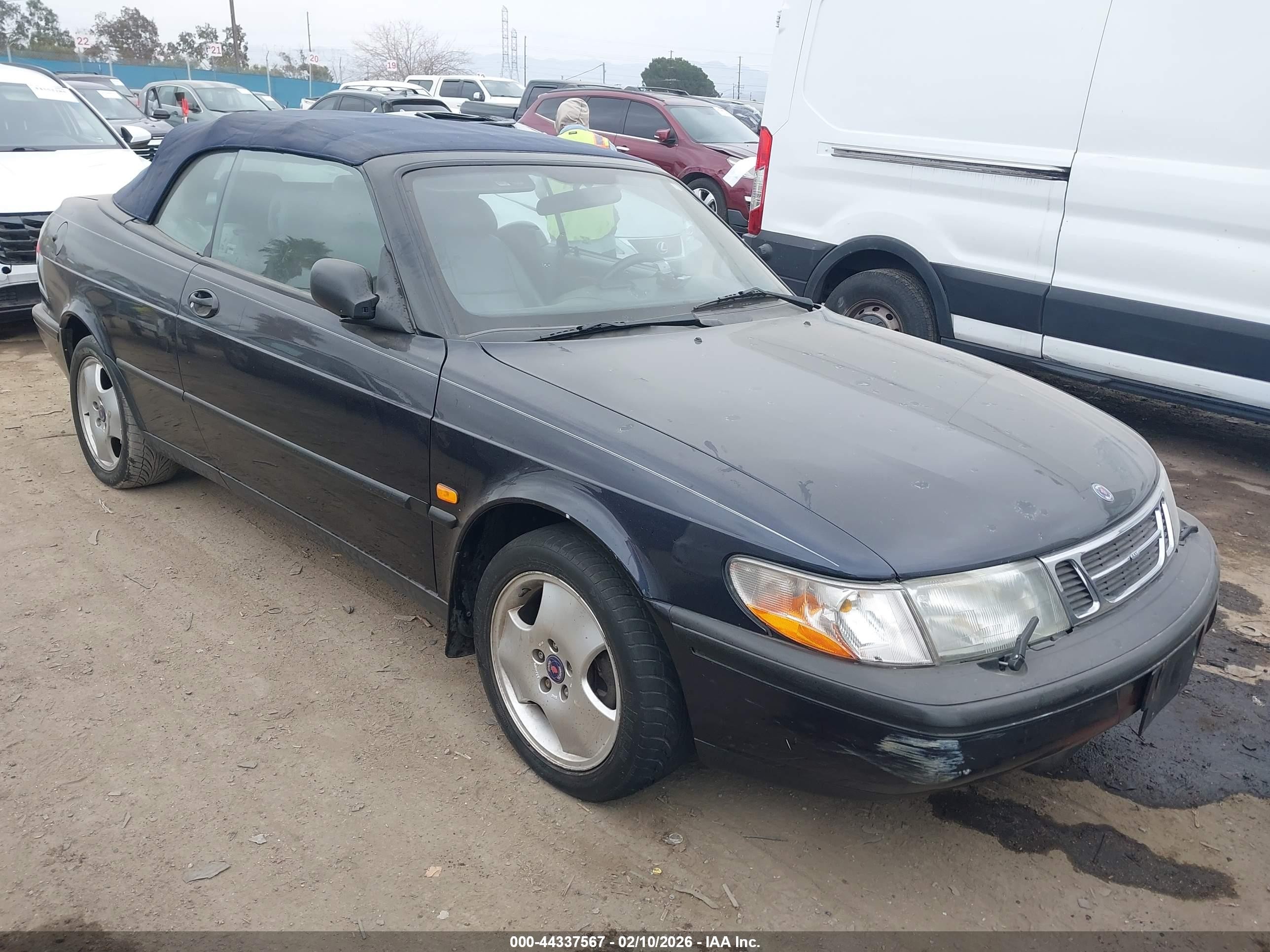 1997 Saab 900 Se Dark Blue vin: YS3DF78N9V7013426