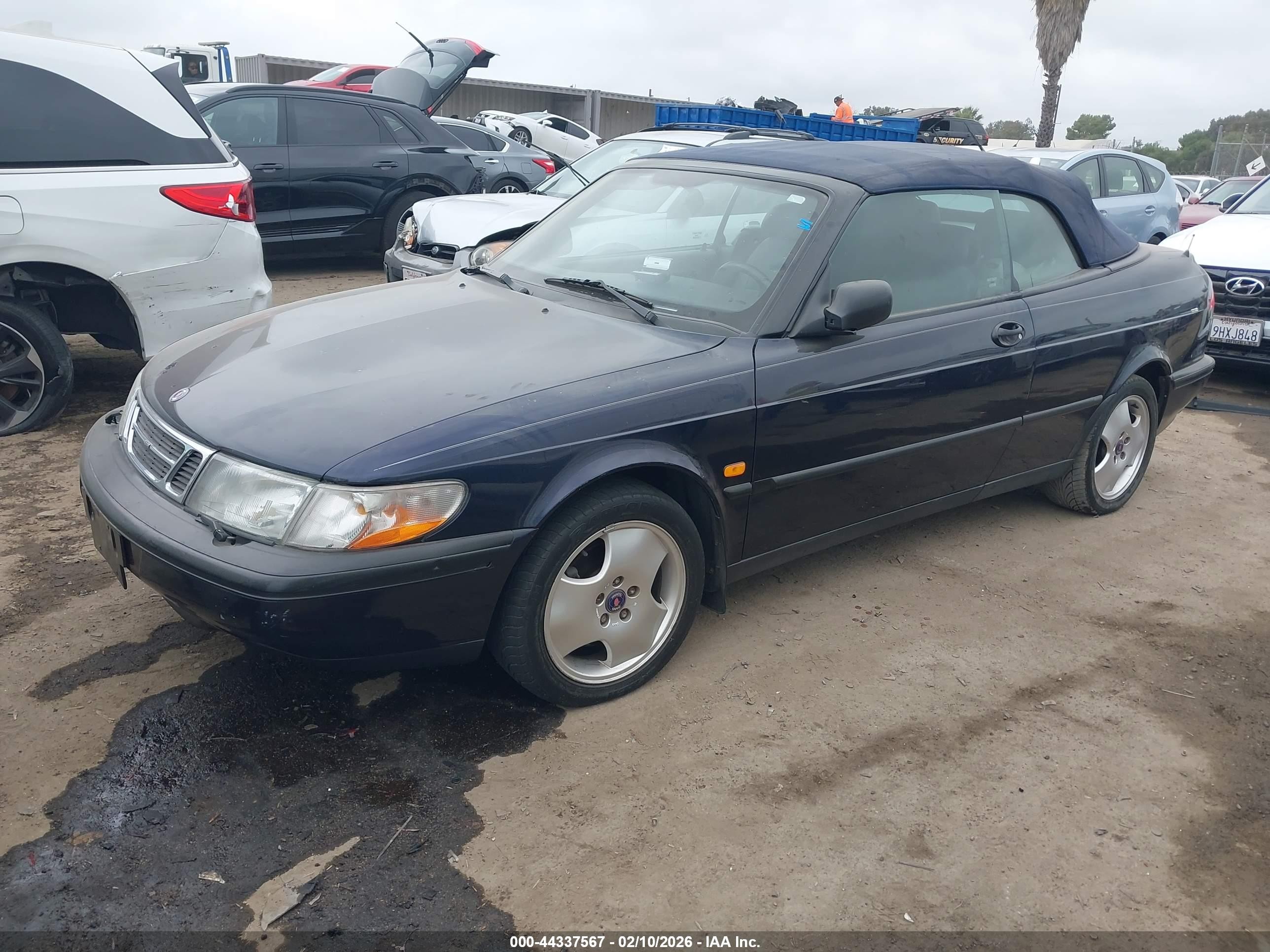 1997 Saab 900 Se Dark Blue vin: YS3DF78N9V7013426