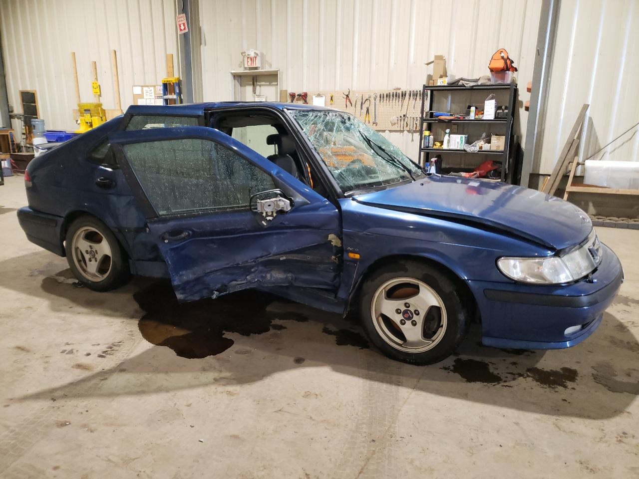 2000 Saab 9-3 Blue vin: YS3DH58K3Y2007546