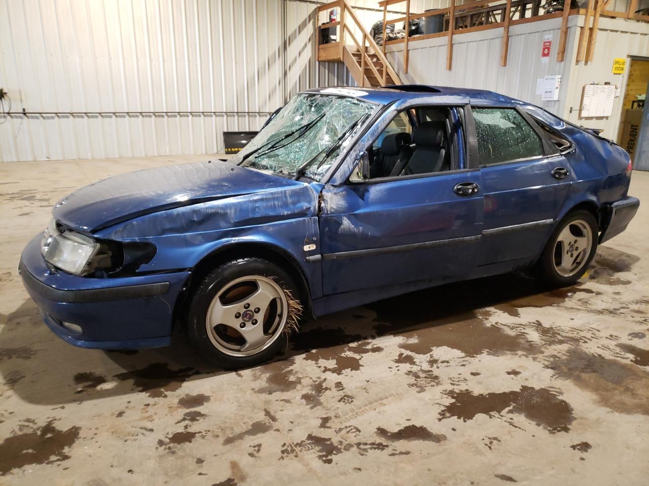 2000 Saab 9-3 Blue vin: YS3DH58K3Y2007546