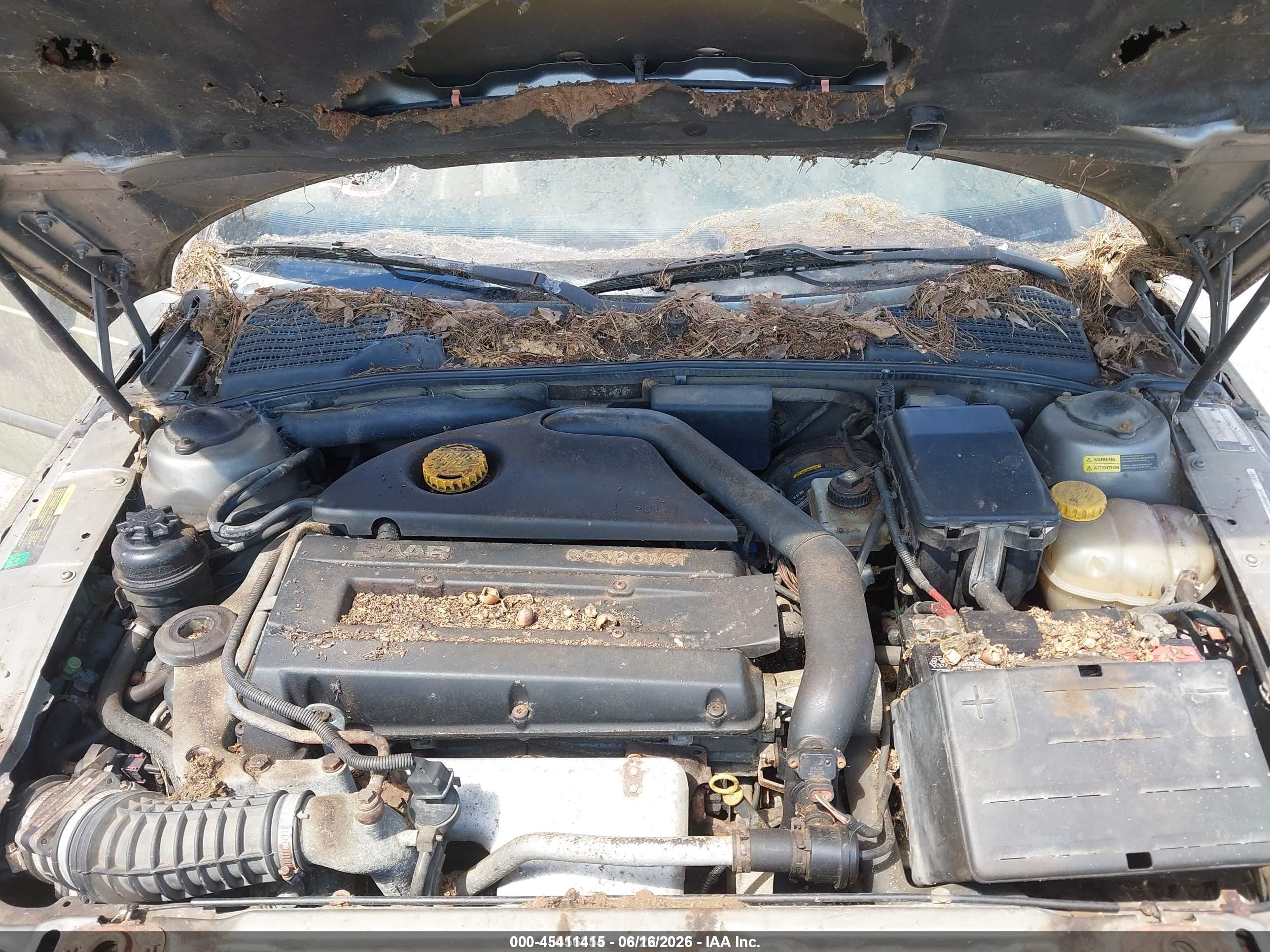 2001 Saab 9-5   Серый vin: YS3ED48E713026542