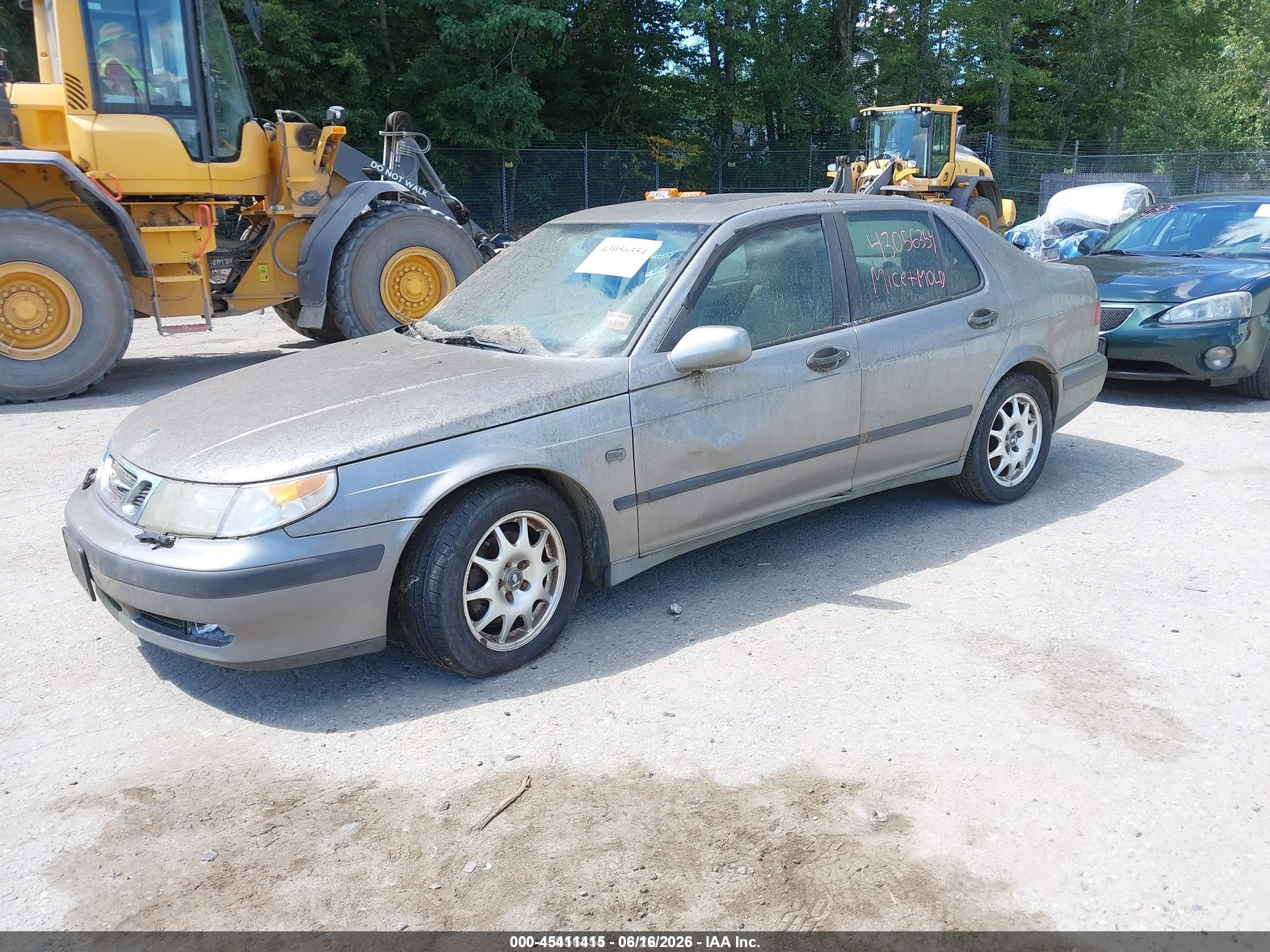 2001 Saab 9-5   Серый vin: YS3ED48E713026542
