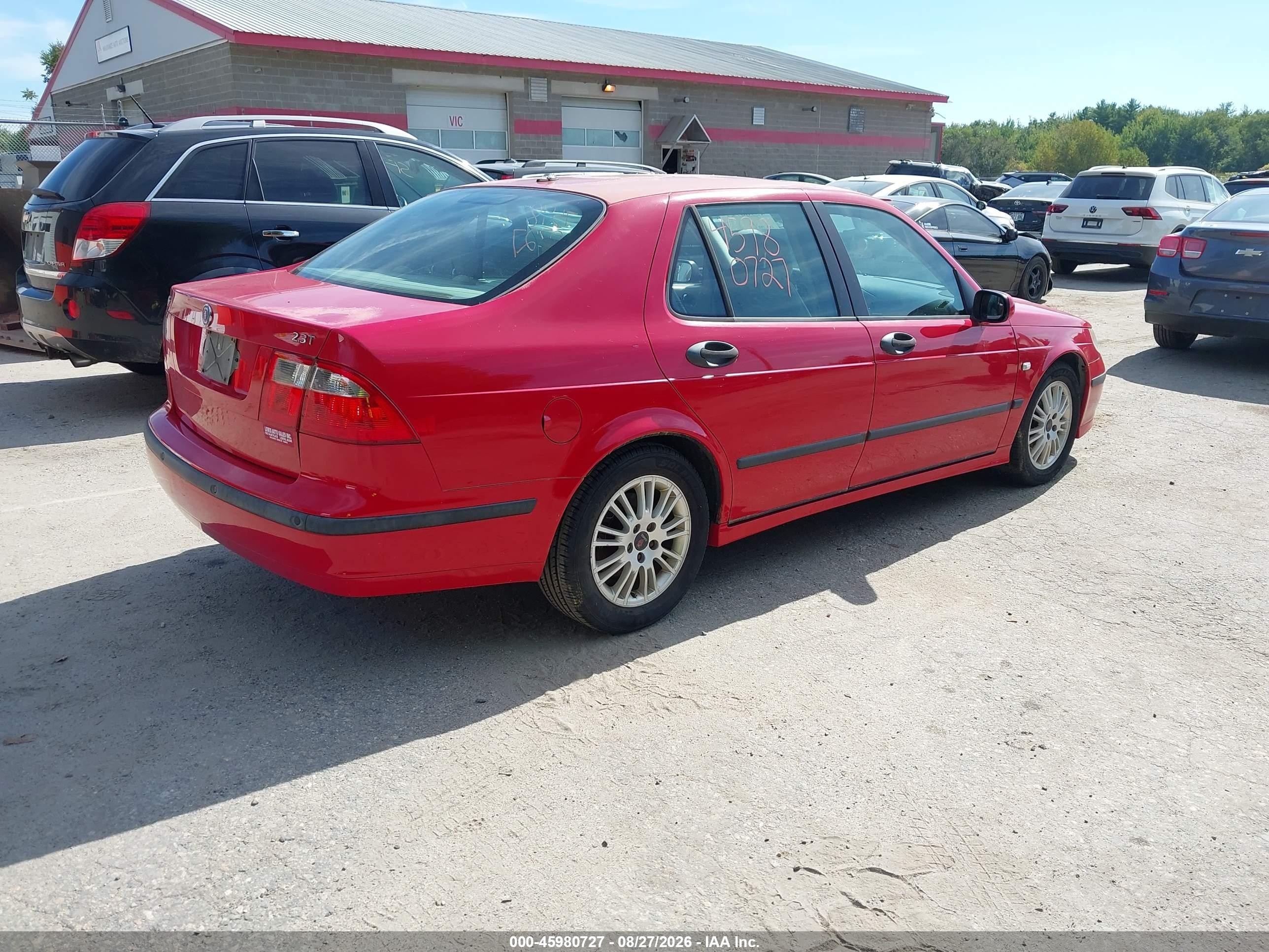 2005 Saab 9-5 Arc Red vin: YS3ED49A253504867