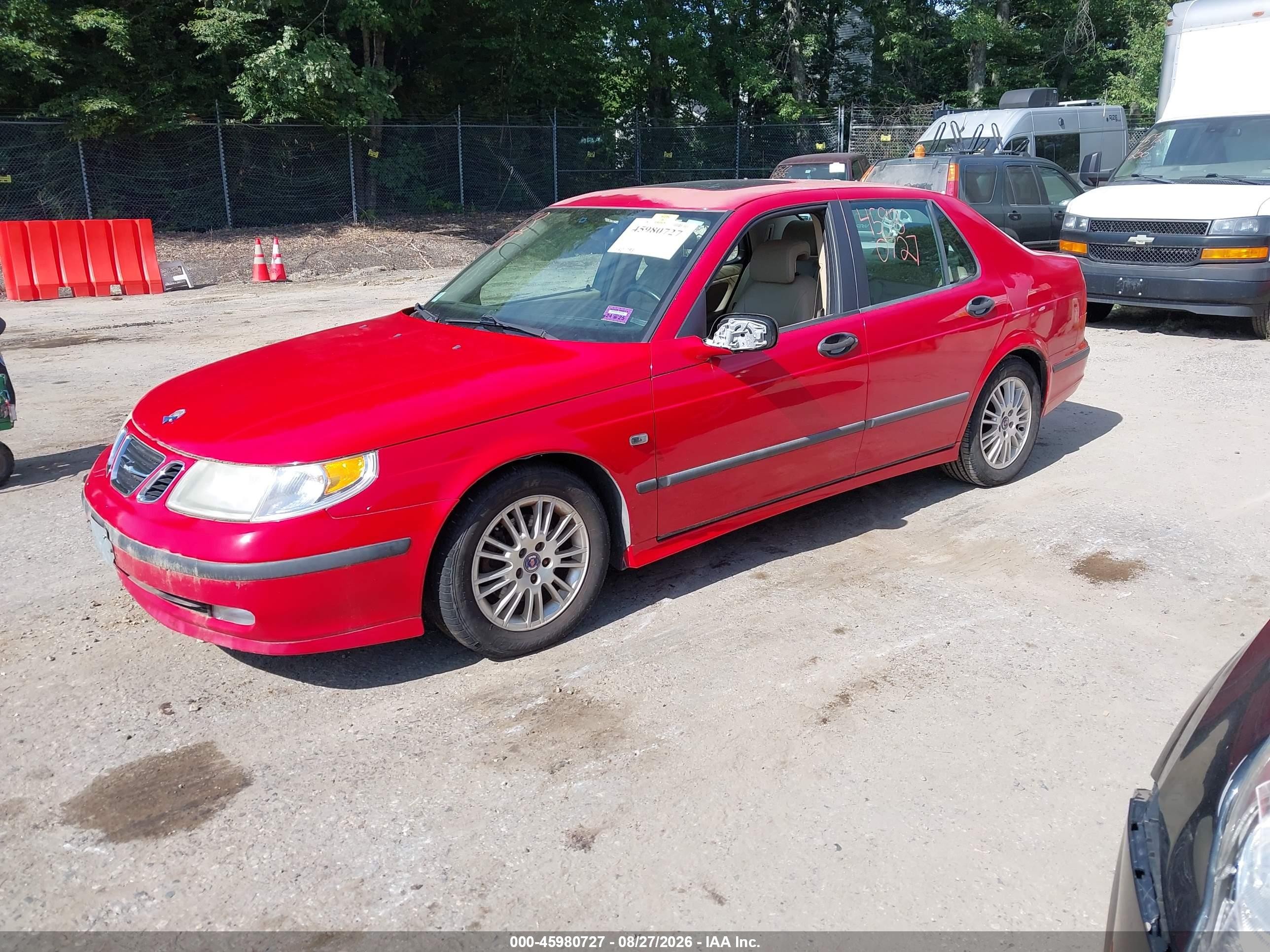 2005 Saab 9-5 Arc Red vin: YS3ED49A253504867
