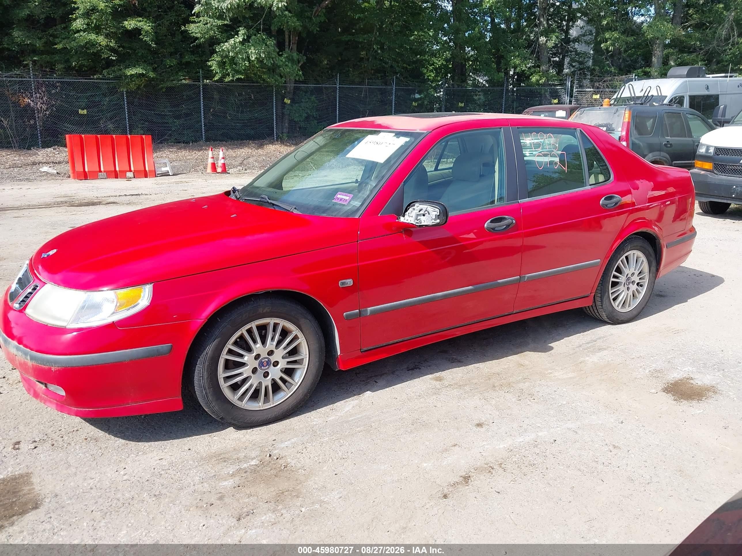 2005 Saab 9-5 Arc Red vin: YS3ED49A253504867