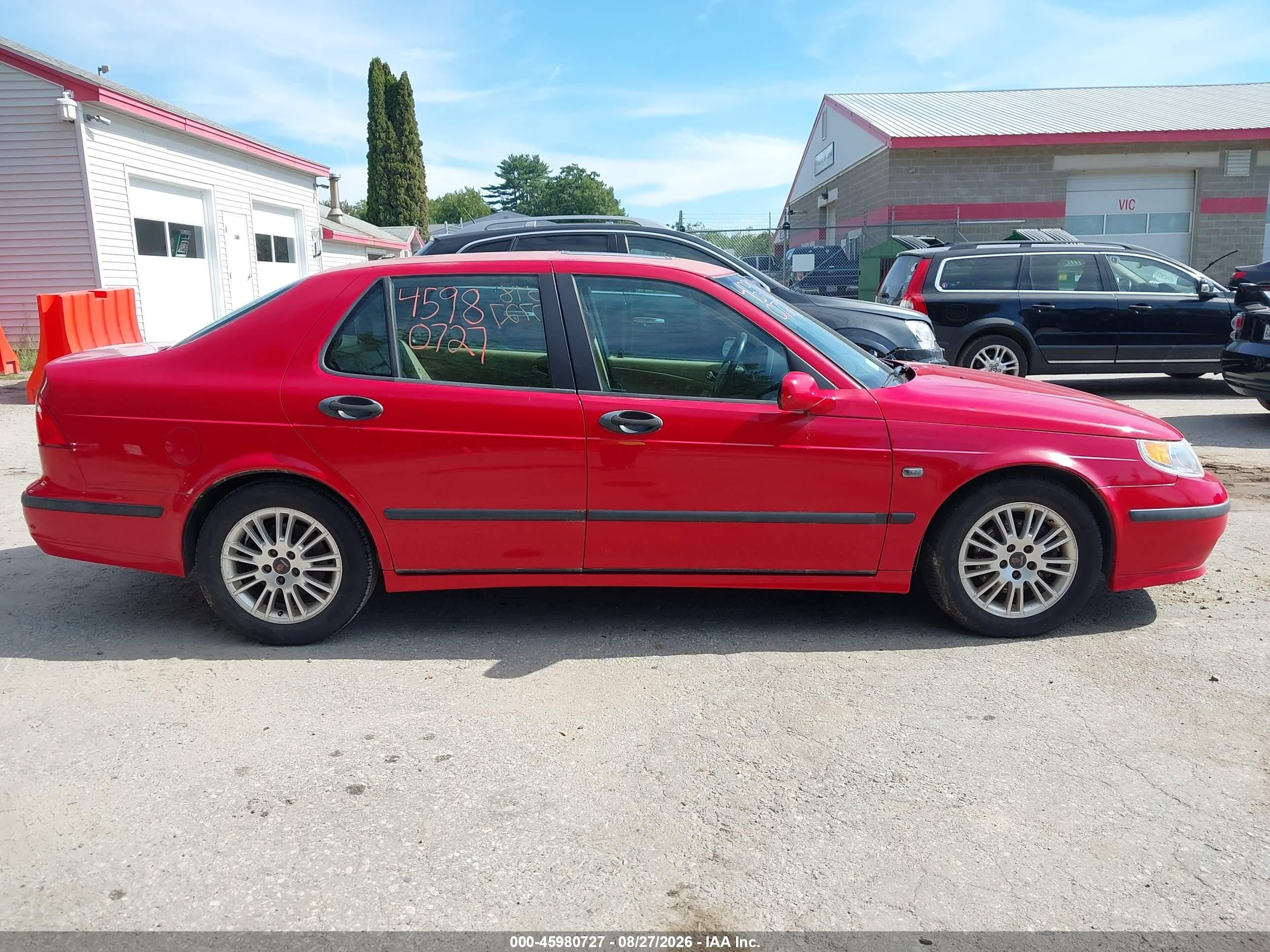 2005 Saab 9-5 Arc Red vin: YS3ED49A253504867