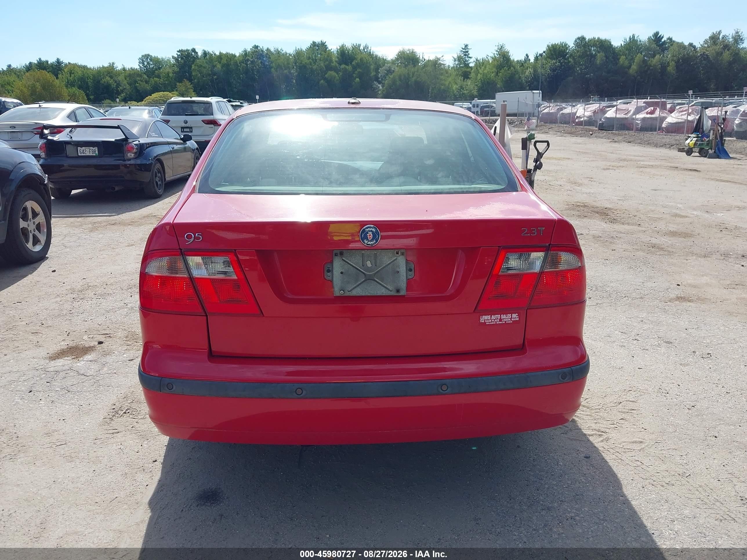 2005 Saab 9-5 Arc Red vin: YS3ED49A253504867
