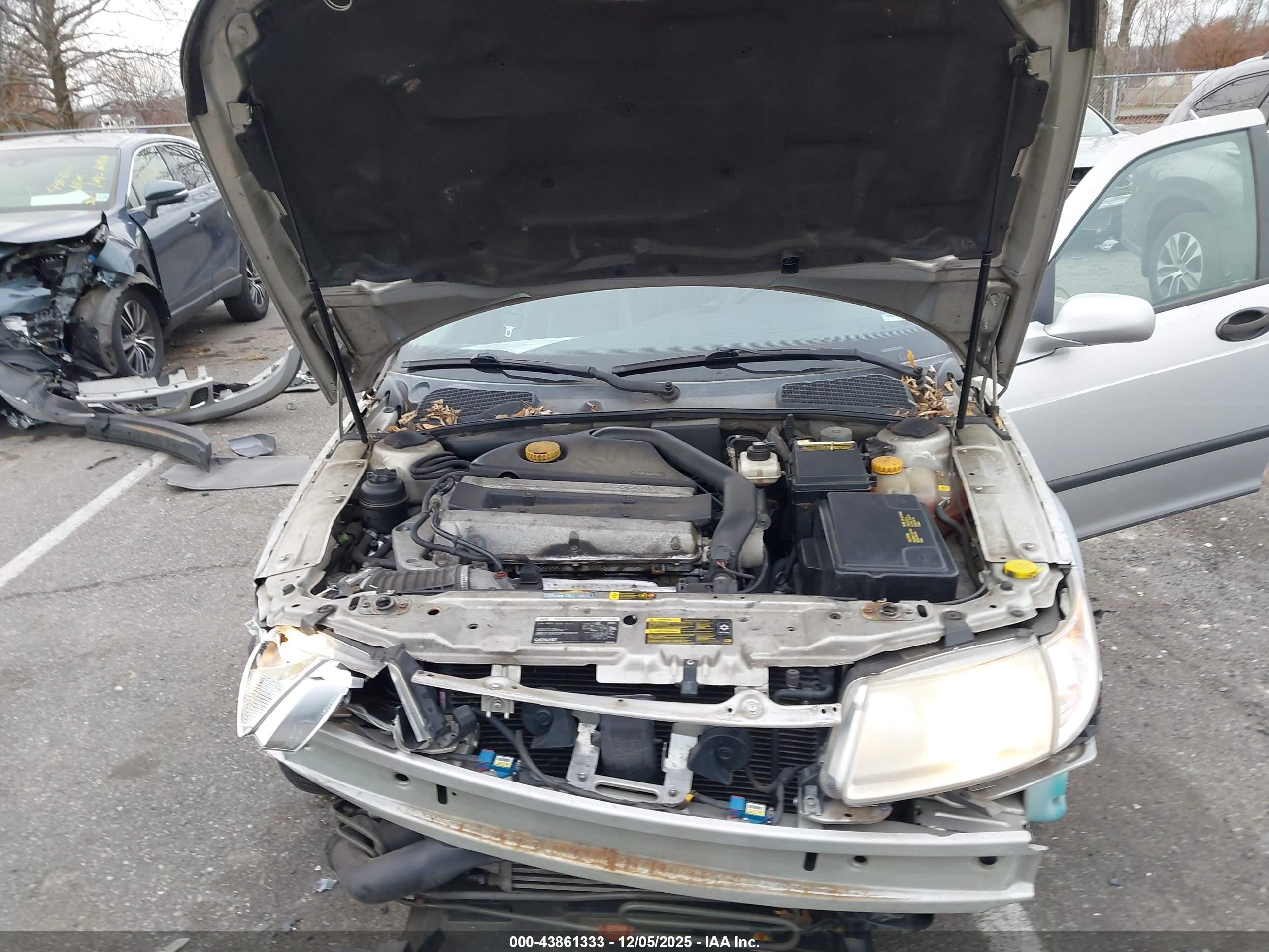 2005 Saab 9-5 Arc Silver vin: YS3ED49A353528580