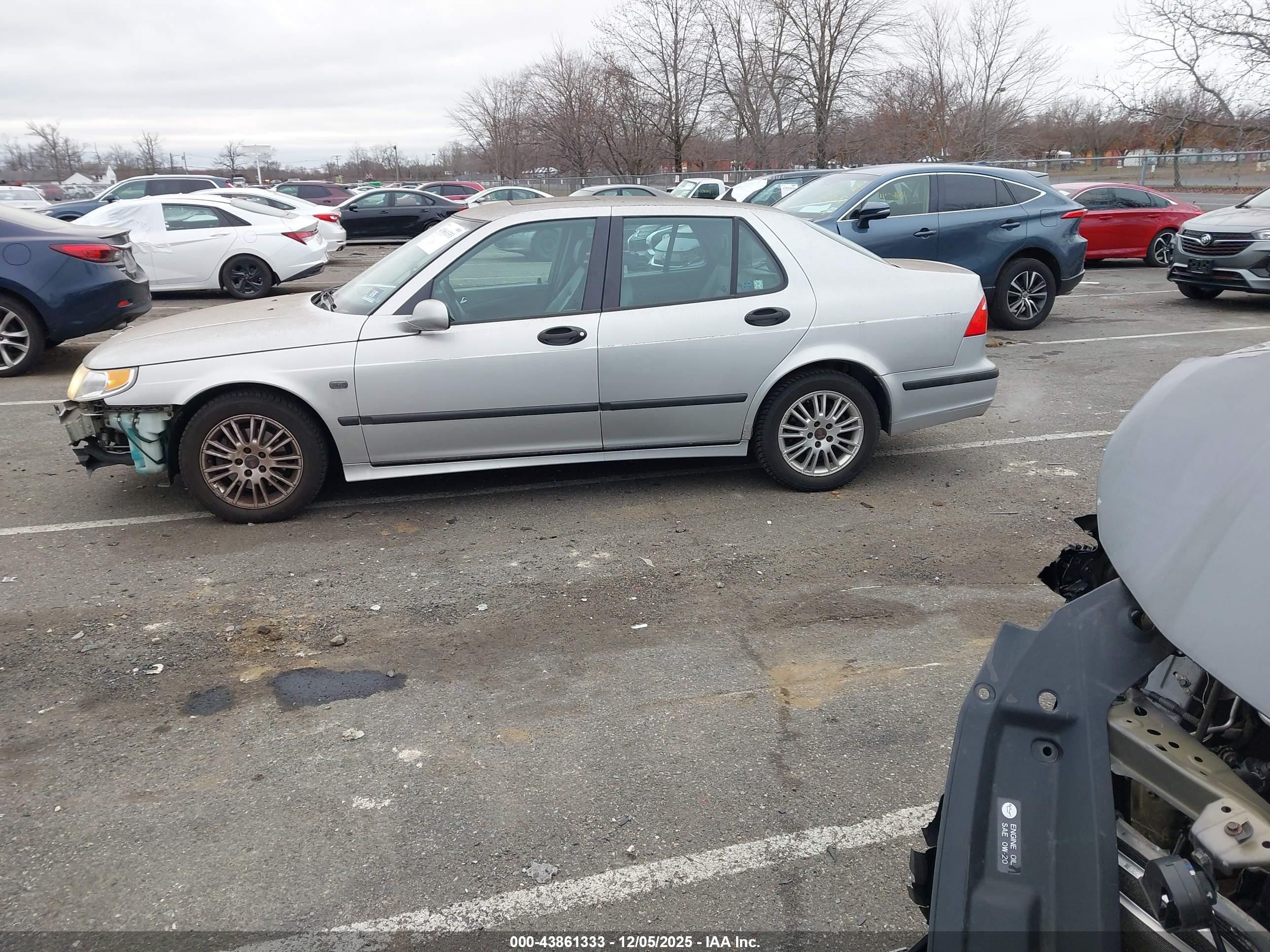2005 Saab 9-5 Arc Silver vin: YS3ED49A353528580