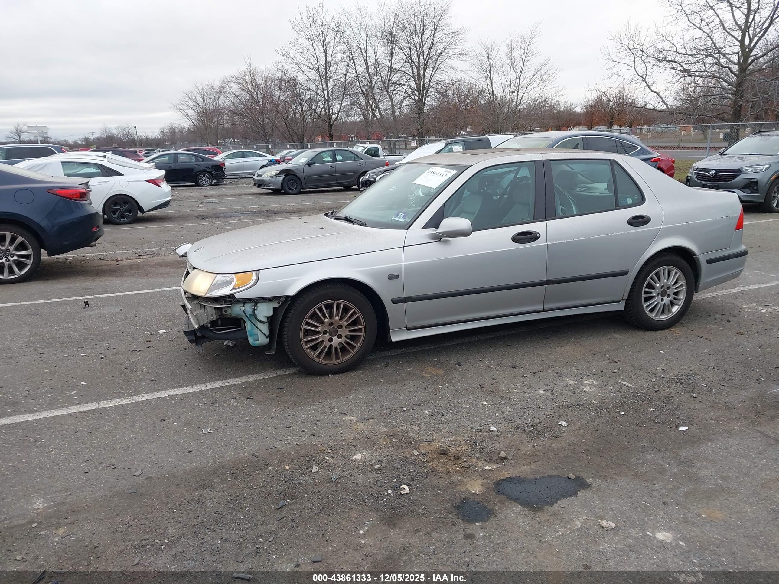 2005 Saab 9-5 Arc Silver vin: YS3ED49A353528580
