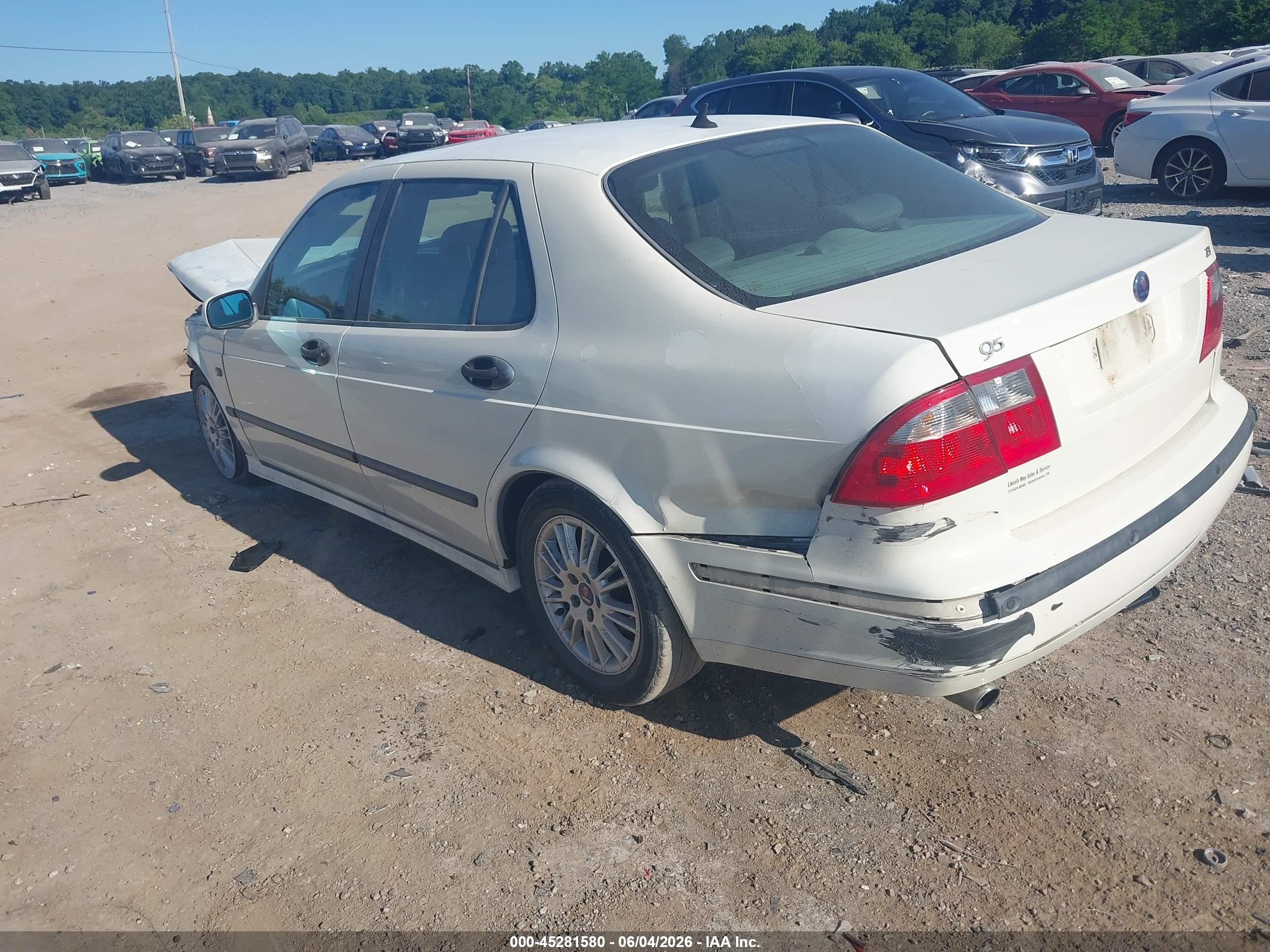 2005 Saab 9-5 Arc Белый vin: YS3ED49A953531824