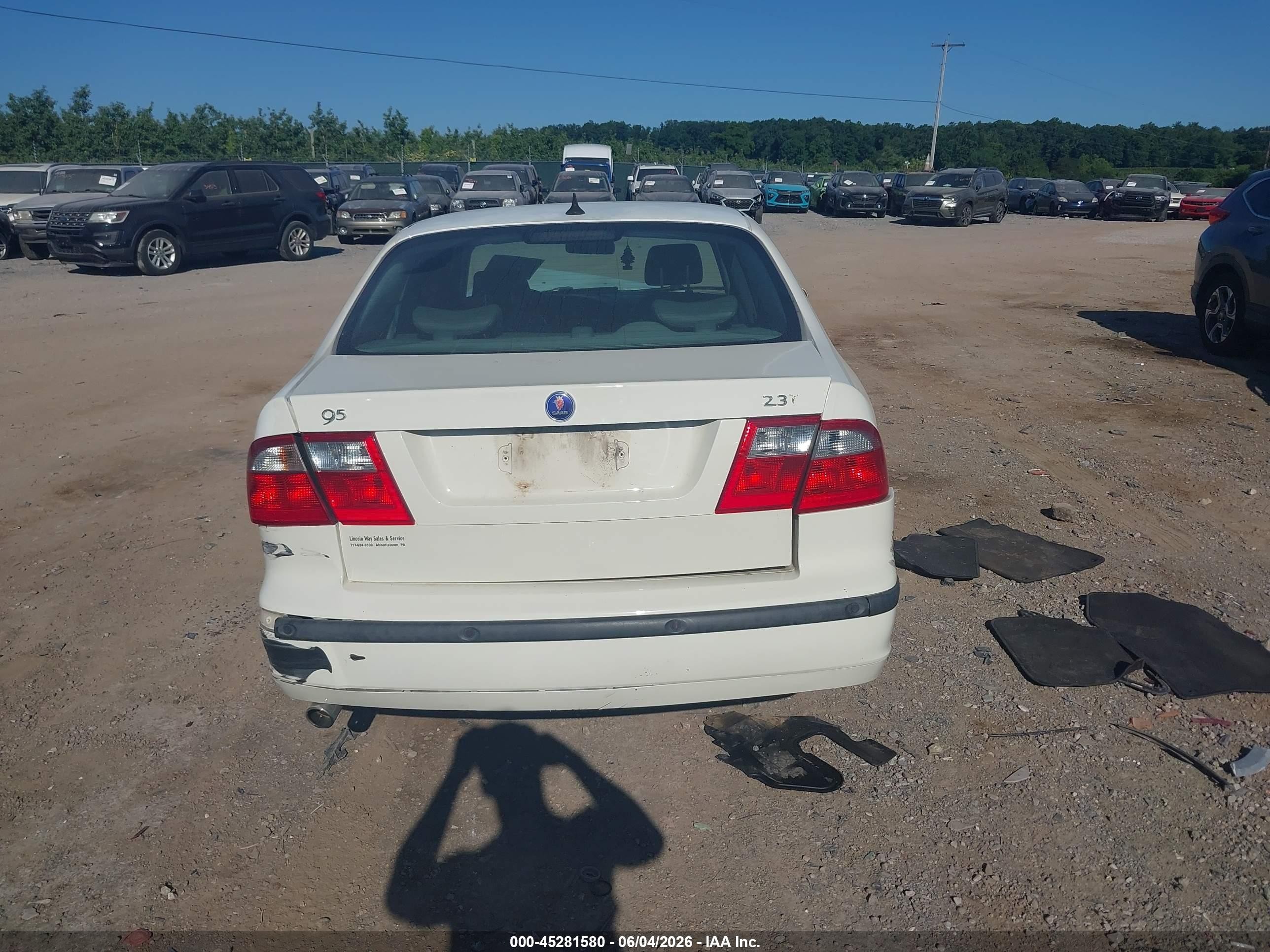 2005 Saab 9-5 Arc Белый vin: YS3ED49A953531824