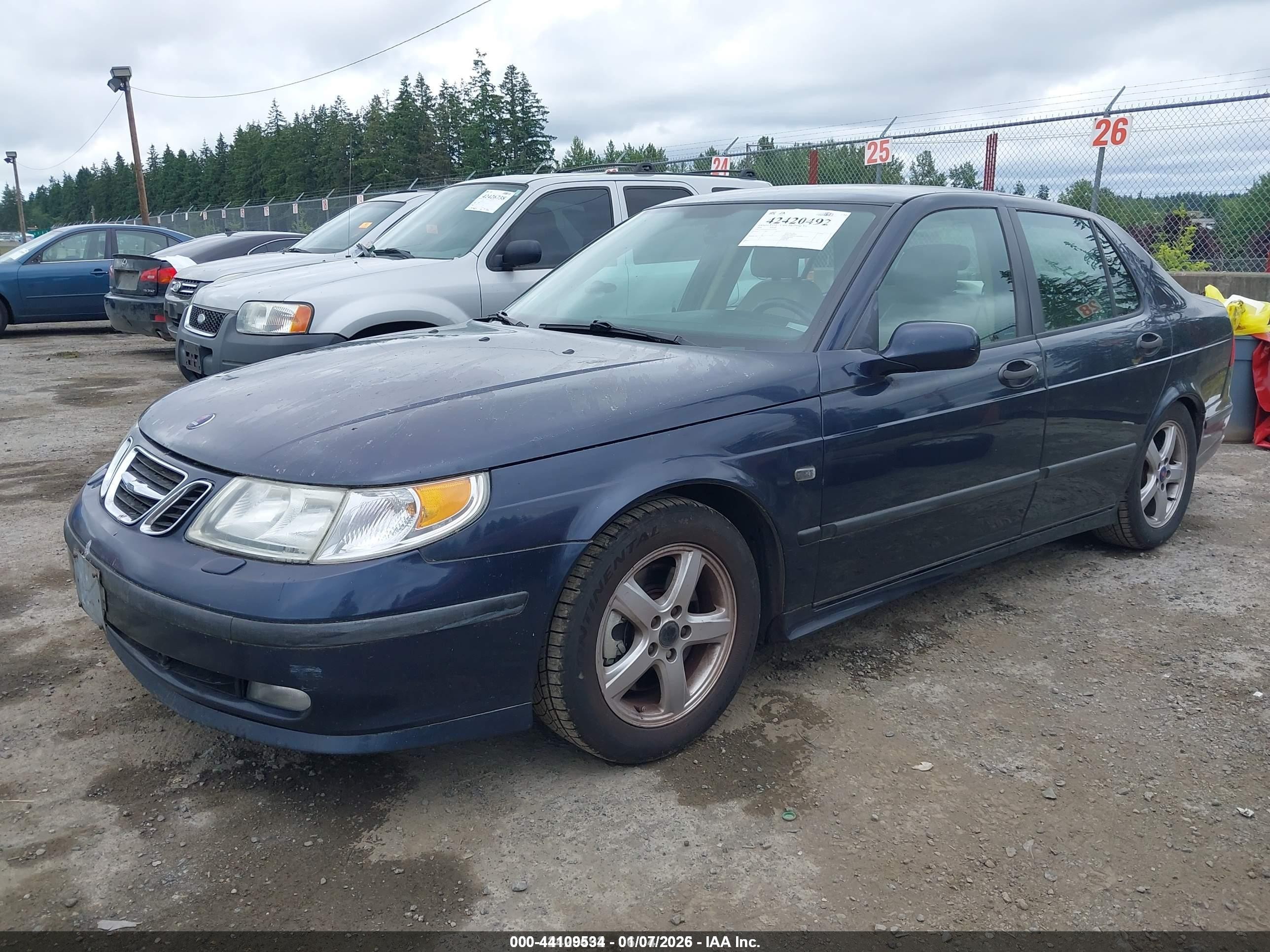 2004 Saab 9-5 Arc Blue vin: YS3ED49AX43015194