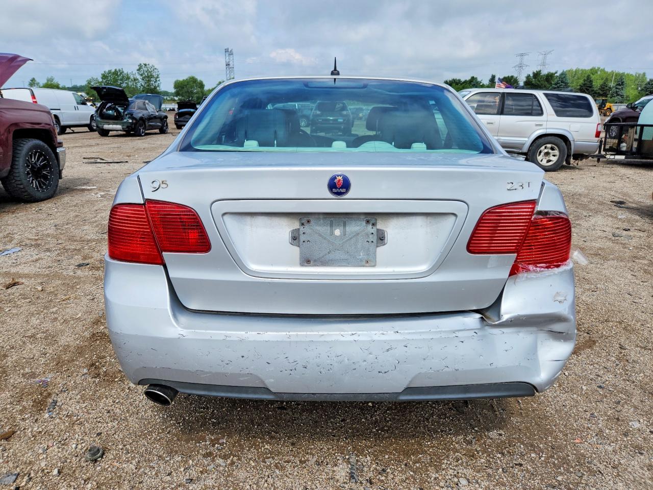2006 Saab 9-5 Base Silver vin: YS3ED49G063505523