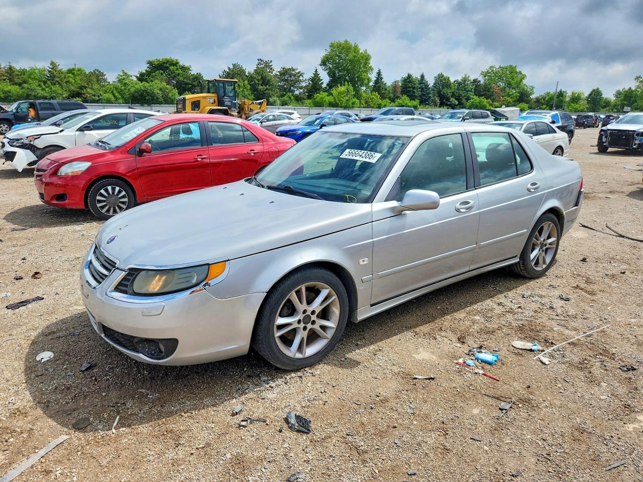 2006 Saab 9-5 Base Silver vin: YS3ED49G063505523