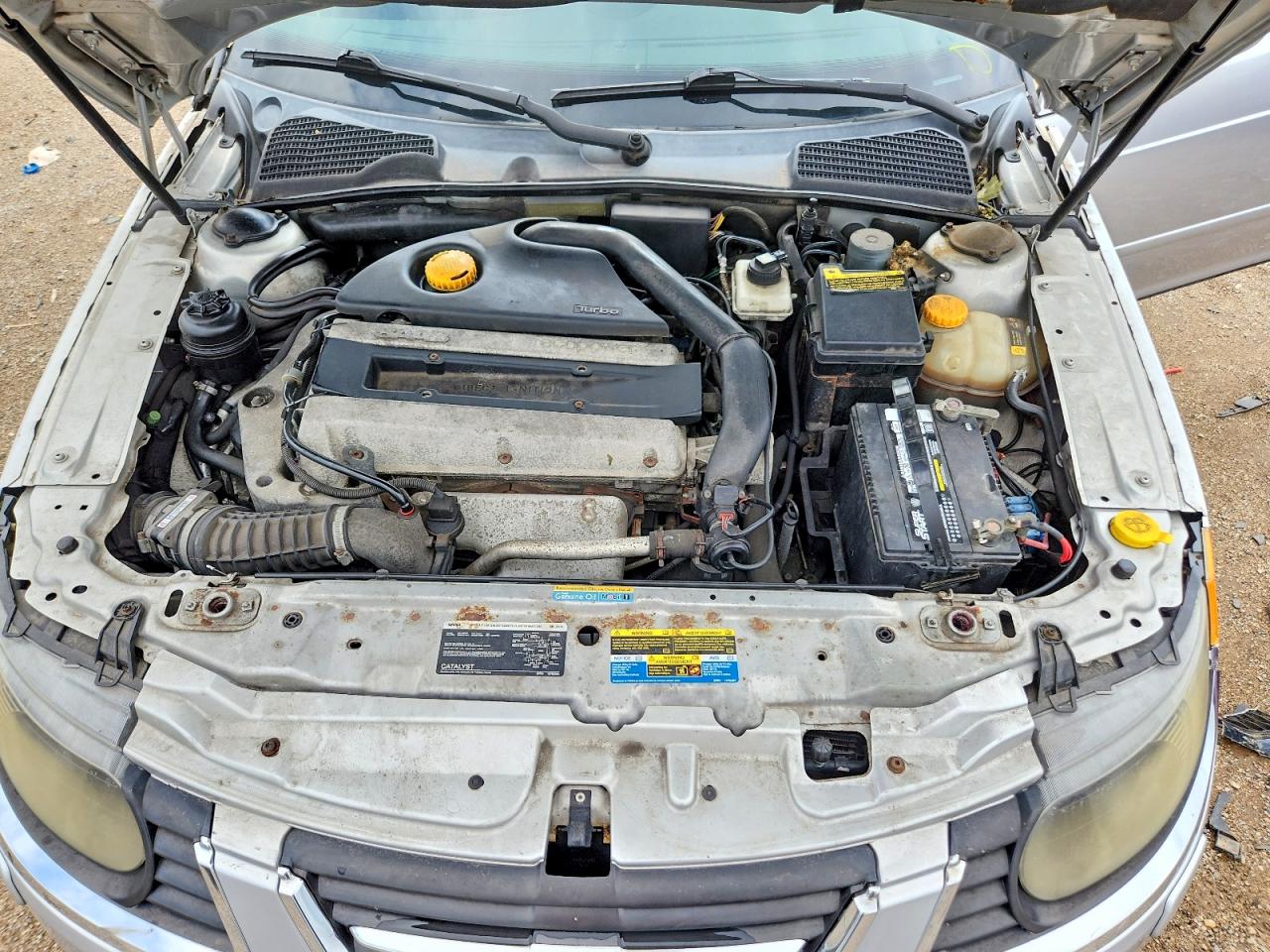 2006 Saab 9-5 Base Silver vin: YS3ED49G063505523