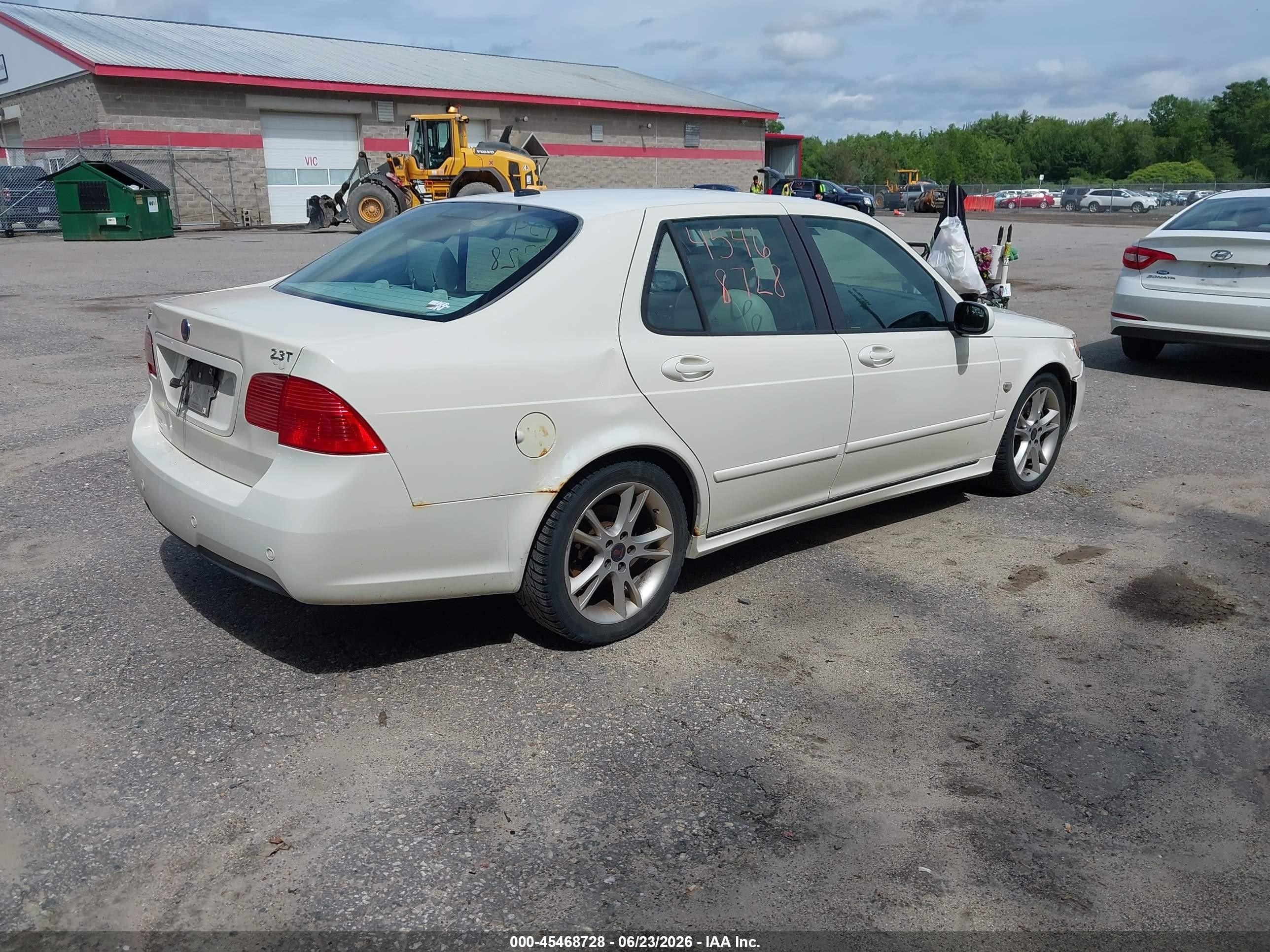 2006 Saab 9-5 2.3t Cream vin: YS3ED49G063524301
