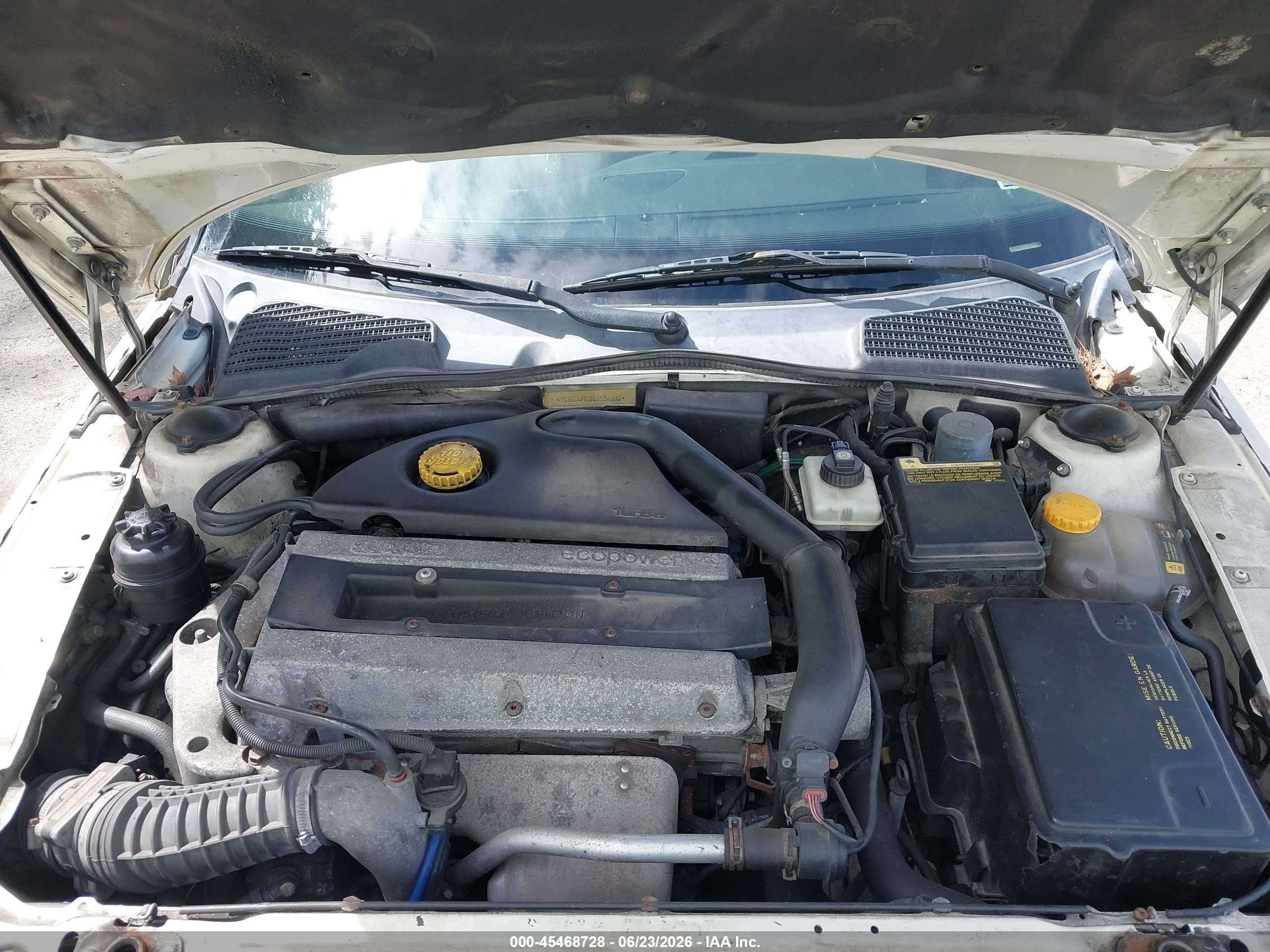 2006 Saab 9-5 2.3t Cream vin: YS3ED49G063524301