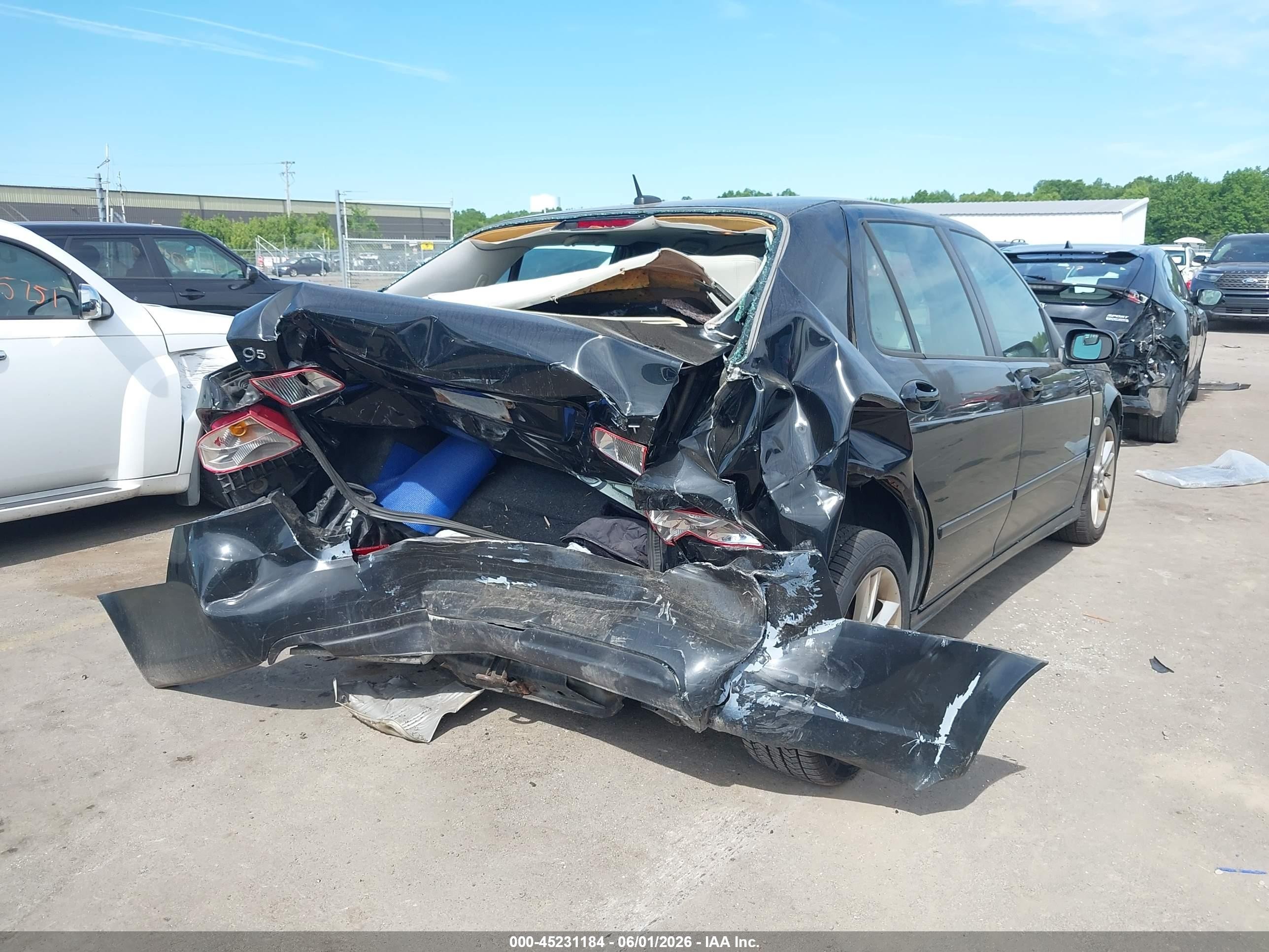 2009 Saab 9-5 2.3t Черный vin: YS3ED49G193502943